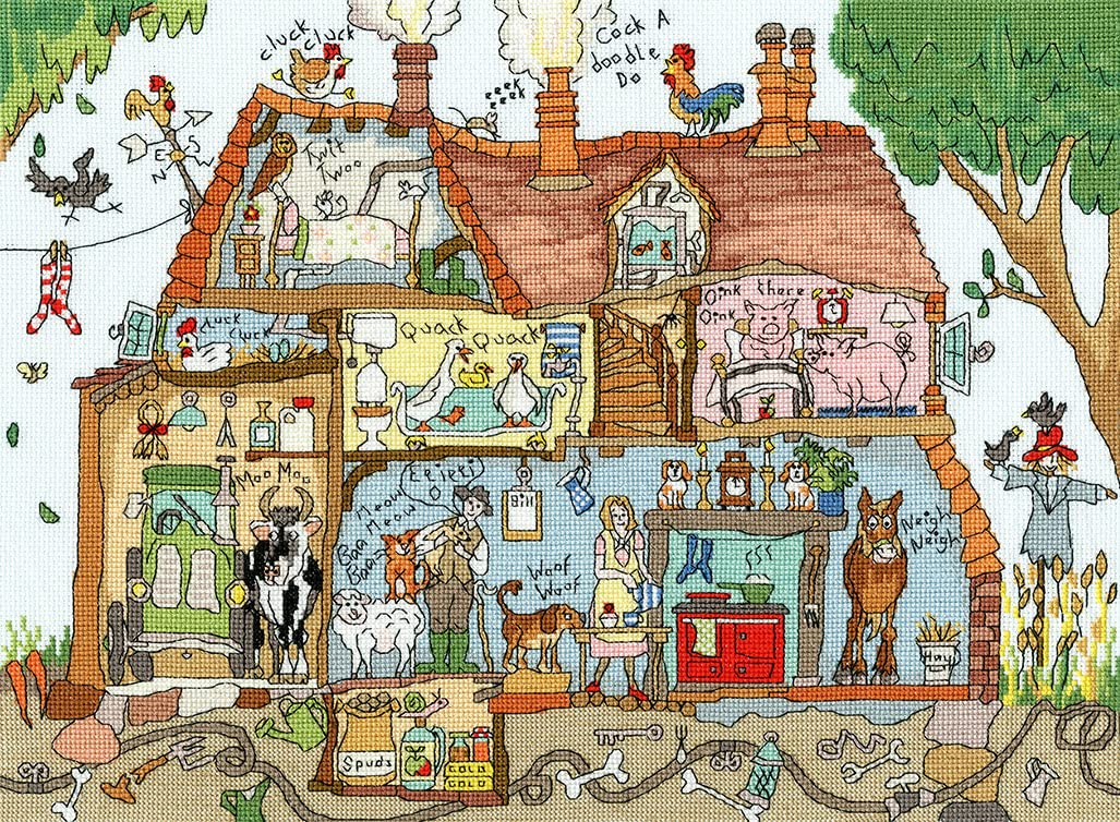 Bothy Threads Cross Stitch Kit - Cut Thru' Old Macdonald