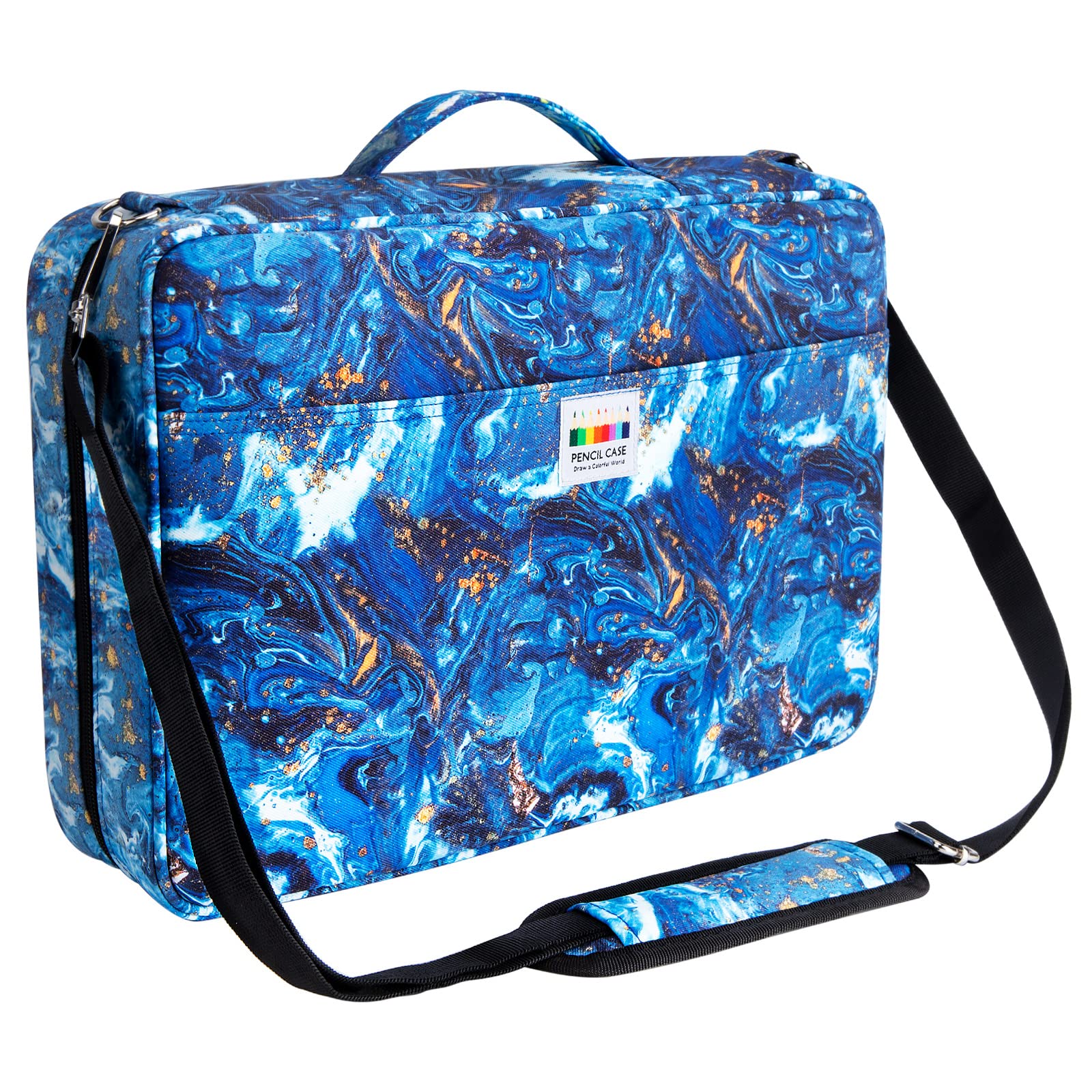 YOUSHARES Big Capacity Colored Pencil Case - 480 Slots large Pen Case Organizer with Multilayer Holder for Prismacolor Colored Pencils & Gel Pen (