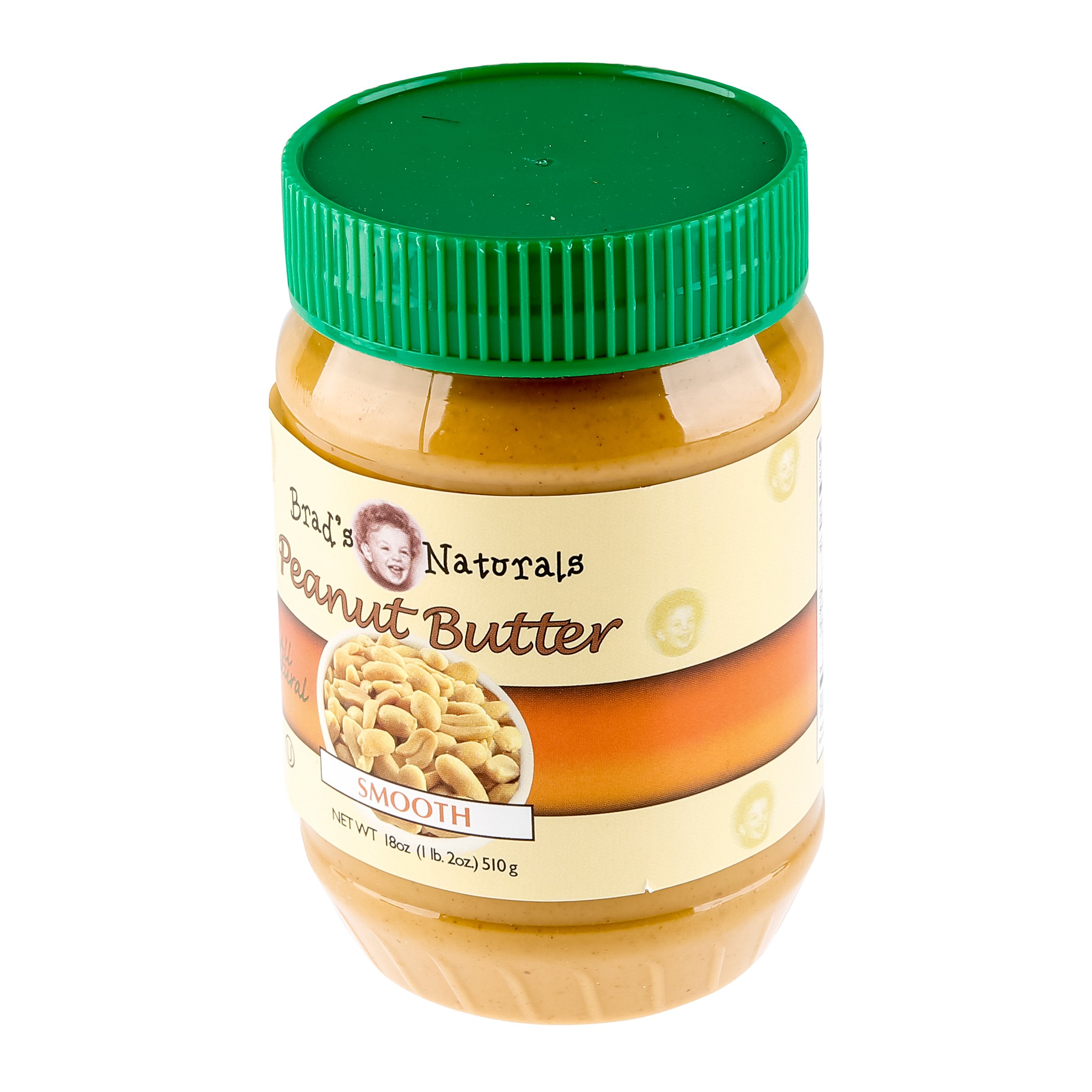 Brad's OrganicBrad Natural Peanut Butter Smoot, 18 Oz
