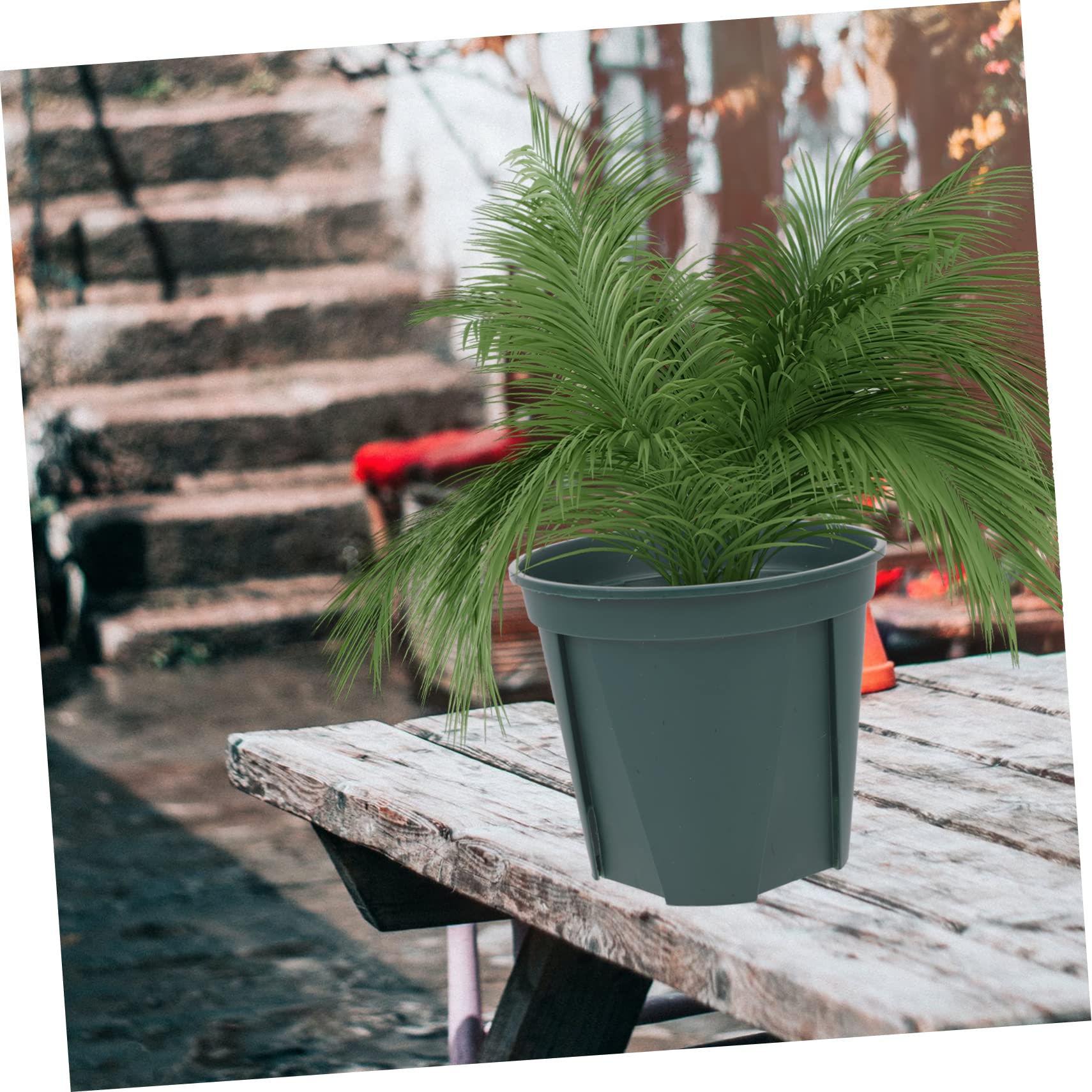 Toyvian 5pièces Pot De Fleurs Rond Plastique avec Contrôle des Racines pour Balcon Ou Maison Lot