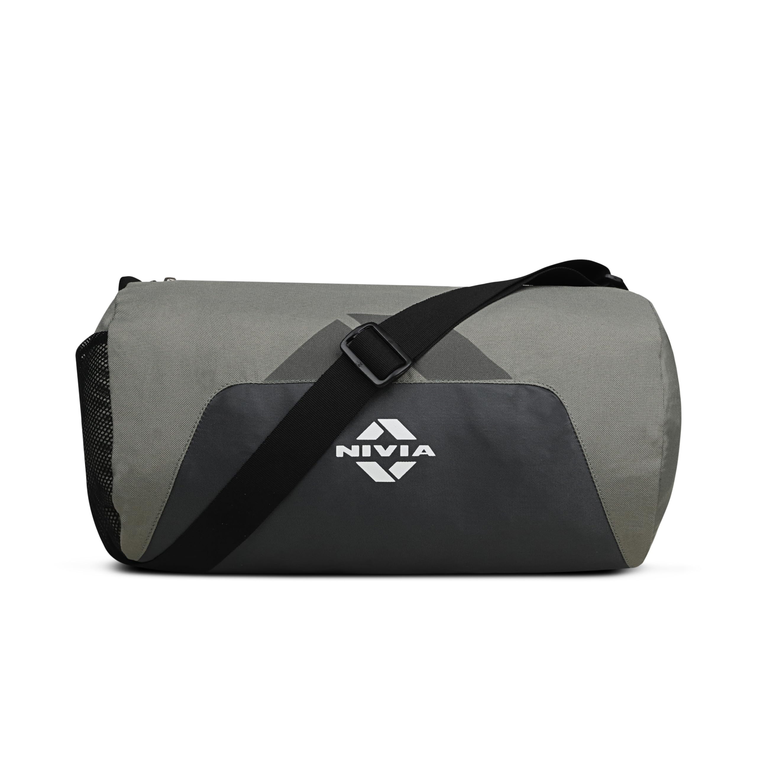 Nivia Switch Duffle Bag 18.5L Polyester Gym Bag, Compact Sports Duffle for Men and Women, Lightweight Travel Training Bag, Gym Carry Bag (Grey)