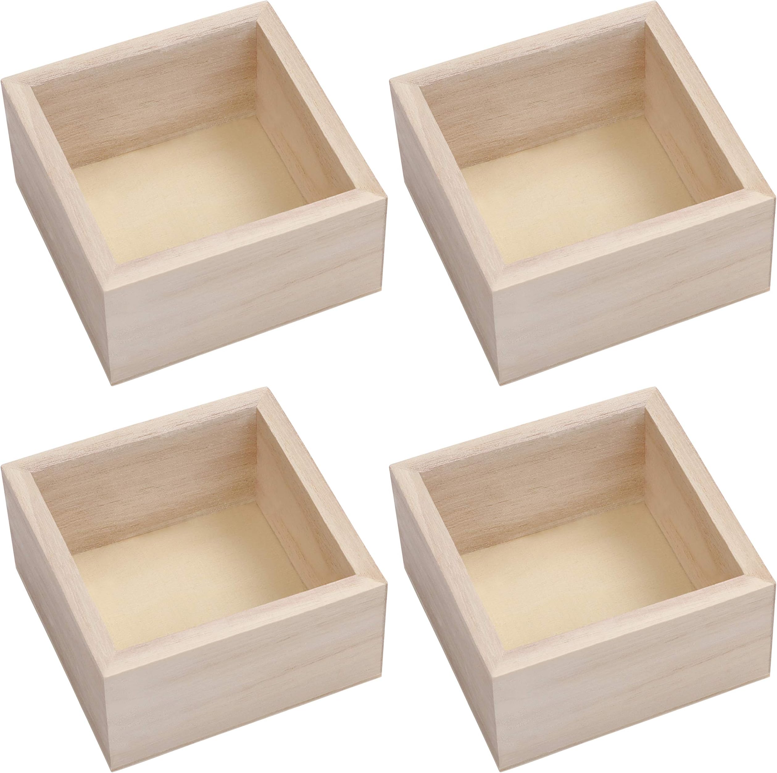 WENKO Terra Bamboo Organiser Box with 3 Compartments Storage Box