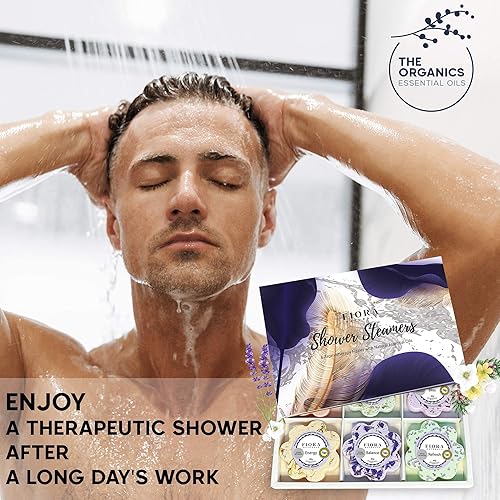 Miniatura 6 de Fiora Naturals - Juego de 6 bombas de ducha con aceites esenciales para aliviar el estrés, ducha de hidromasaje, bomba de baño para ducha, regalo