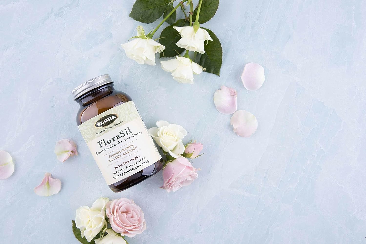 Flora FloraSil 180 Veg Capsules - Silica Supplement with Horsetail Extract for Healthy Hair, Skin, and Nails* - Supports Collagen Formation - Image 8