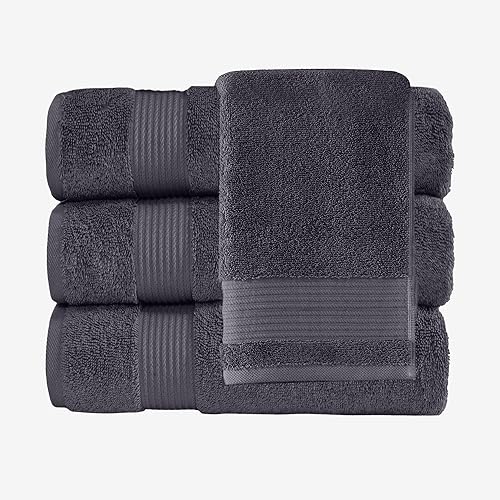 Miniatura 2 de Classic Turkish Towels CTT - Juego de 4 toallas de baño de alta calidad, hechas con 100% algodón turco, de secado rápido, altamente absorbentes y
