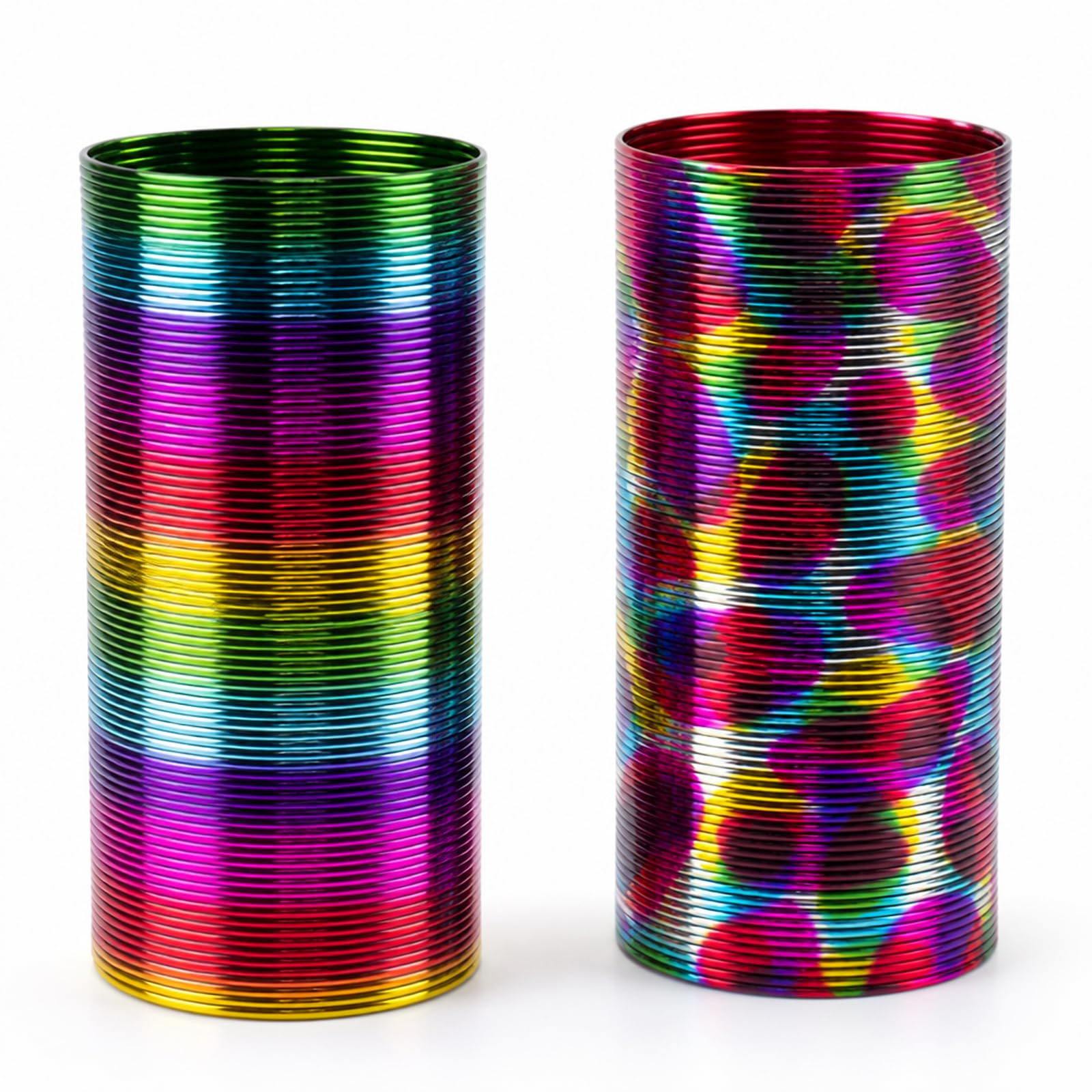 Buuraqq 2PCS Giant Slinky, Rainbow Slinky For Desktop Leisure Ornament