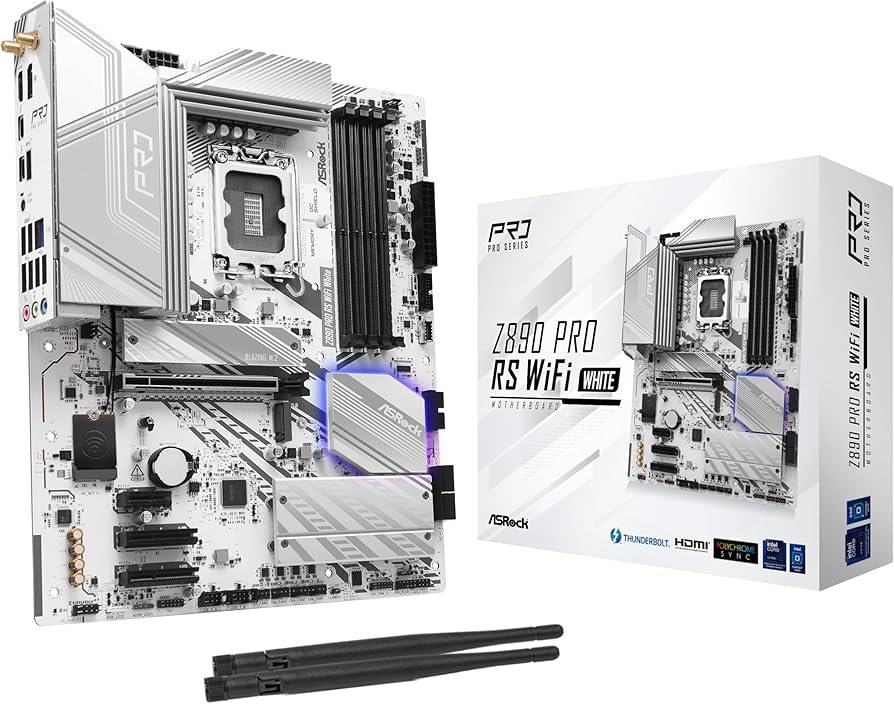 Amazon.com: ASRock Z890 Pro RS WiFi 6E White Intel Core Ultra