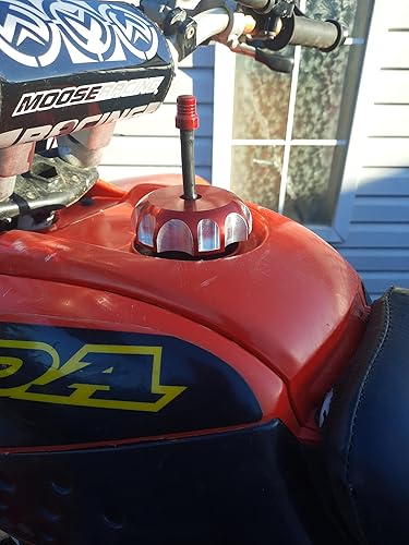 Miniatura 2 de JRL Tapa de Cubierta para Tanque de Combustible Compatible con Honda CRF 250R 250X 450X TRX 450R 400EX Motocicleta de Motor 2005-2010