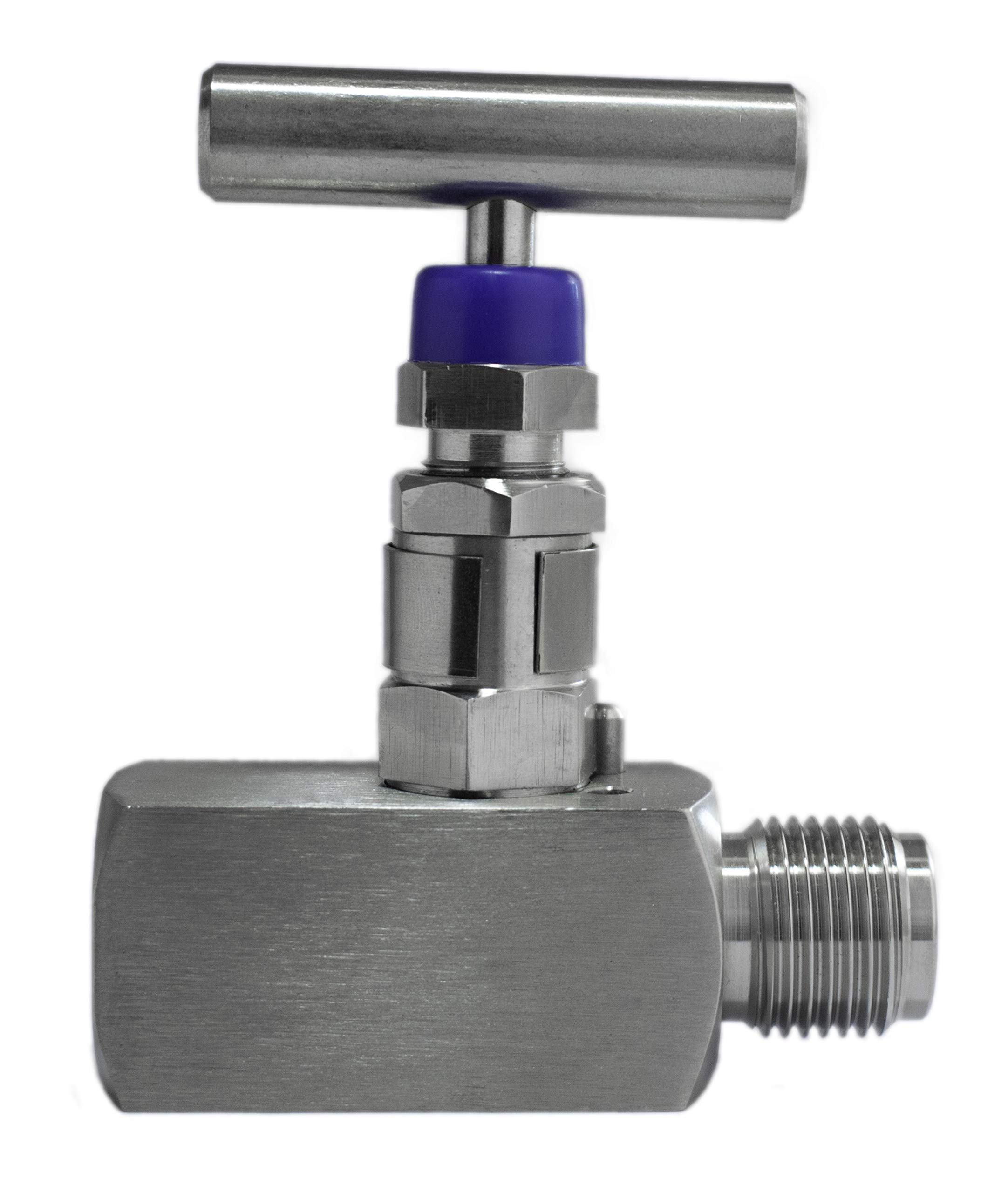 Sharplace Nadelventil Aus Edelstahl 304 – 1/4" Außen- & Innengewinde, Bis 915 PSI, Temperaturbeständig