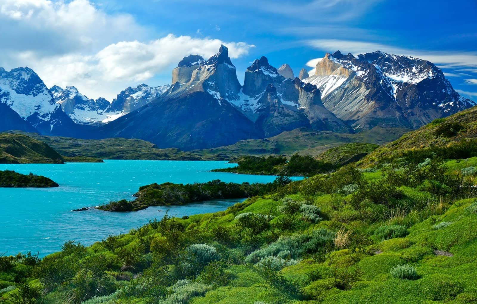 Kinderpuzzle 2000 TeileNatürliche Schönheit, See, Chile, Patagonien, 70x100cm