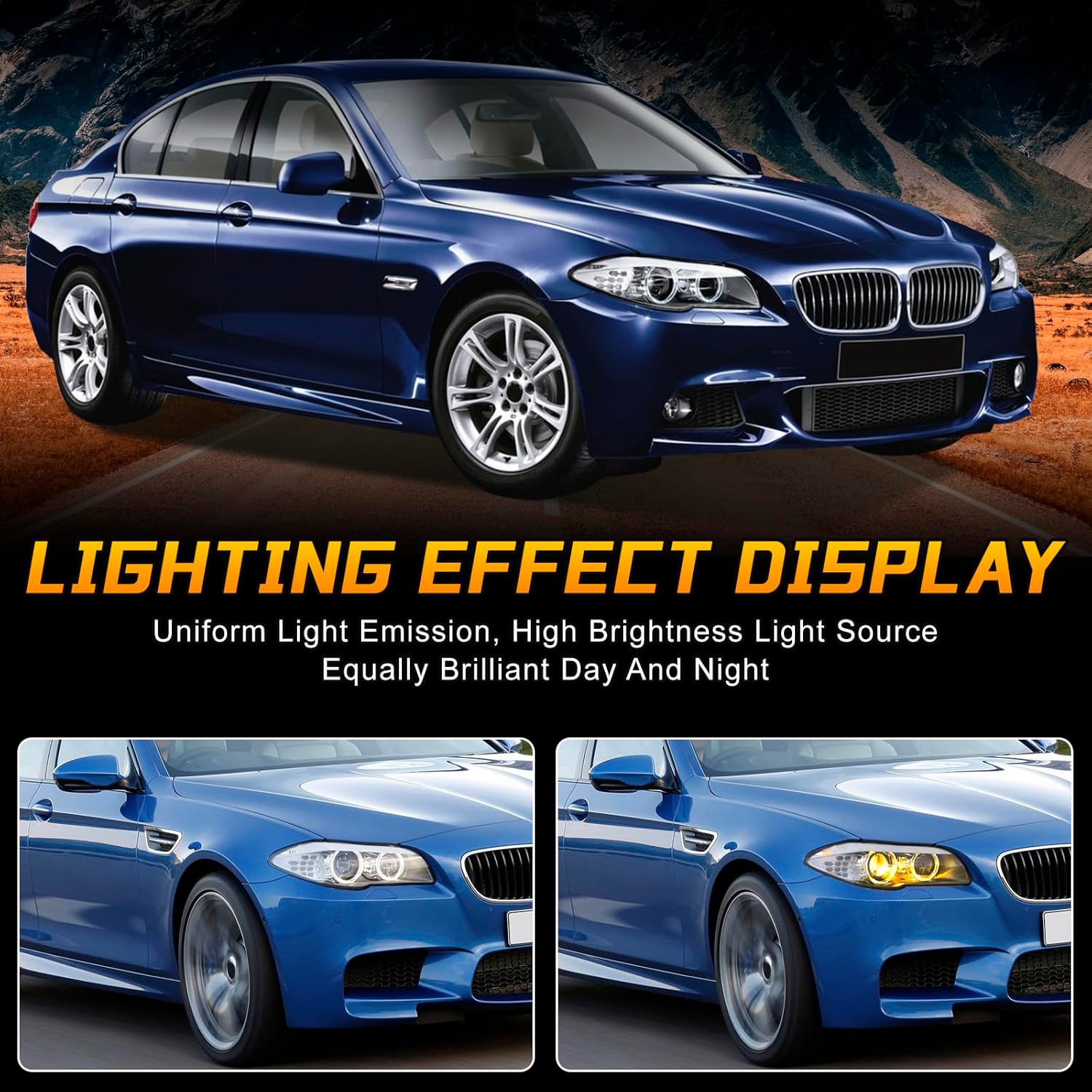 Headlight Assembly Compatible With BMW 5 Series F10 535i 528i 550i 2011-2013 Xenon Headlight Adaptive Headlamp Right Passenger Side.