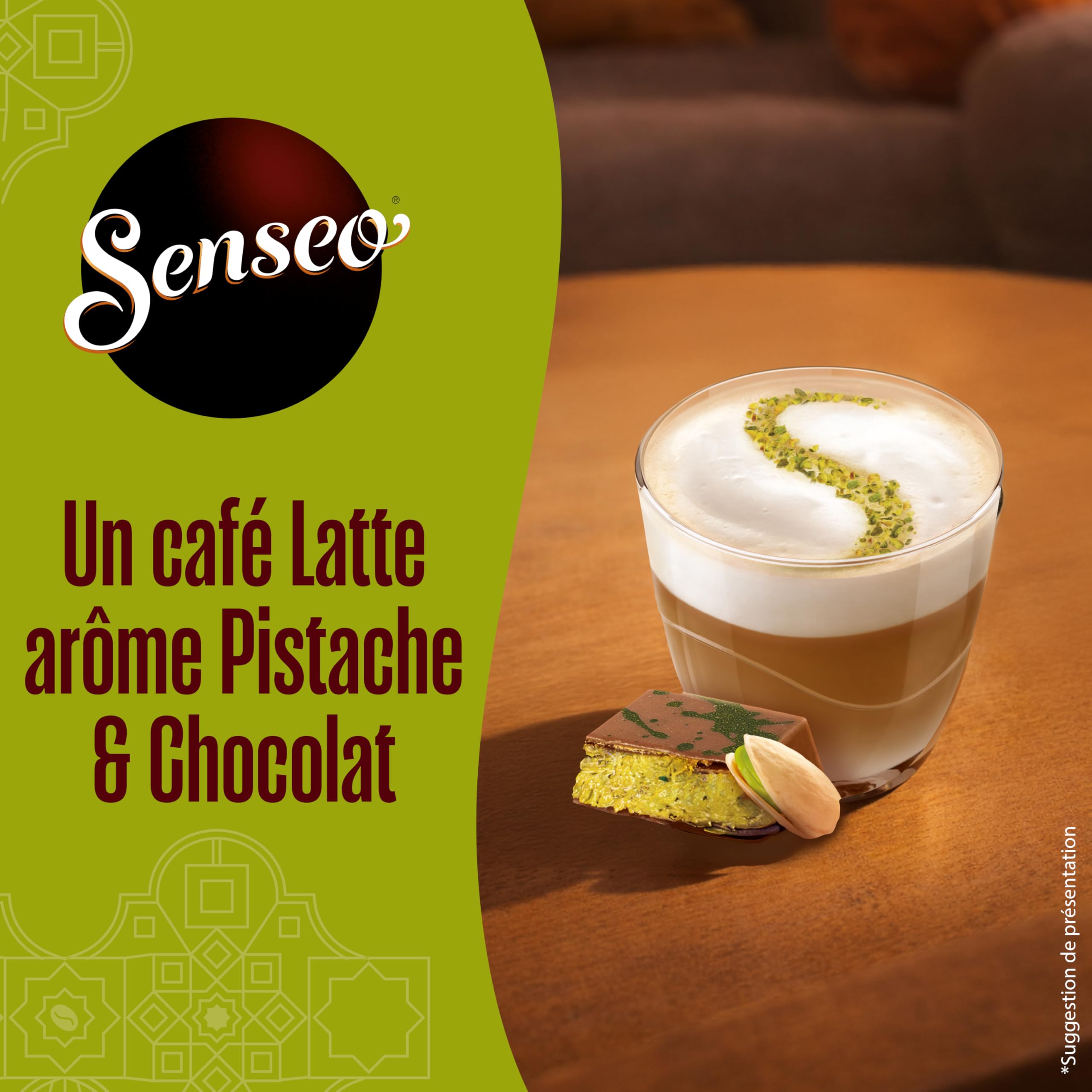 Senseo Latte Dubai chocolate style 80 dosettes café