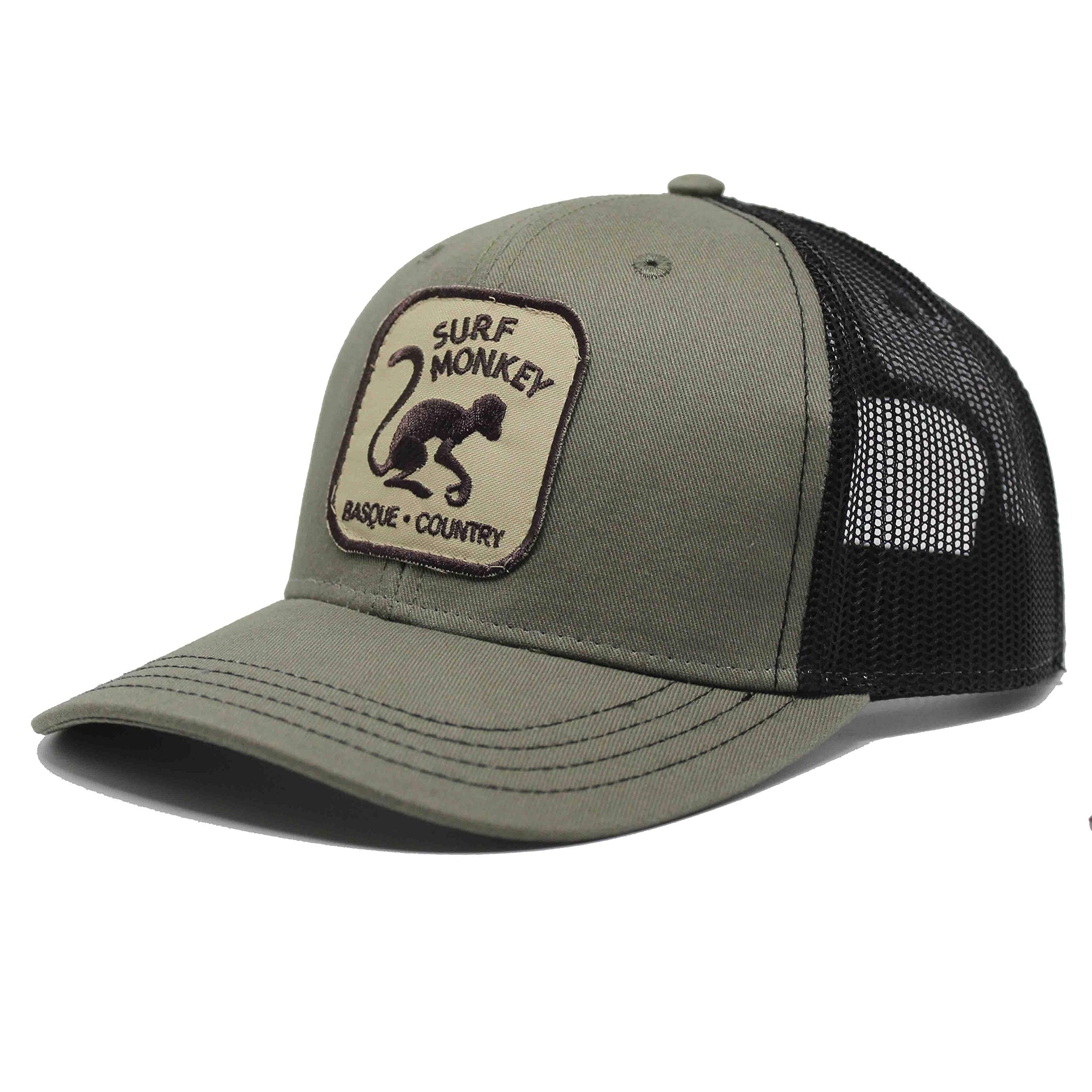 SURF MONKEY Gorra Tipo Trucker Jaspeada - Visera Curvada - Gorra Ajustable Snapback - Parche Bordado Hombre/Mujer