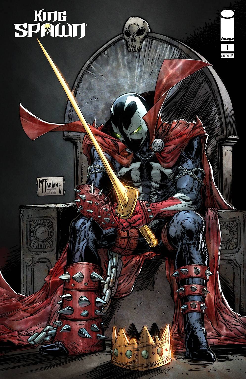 KING SPAWN 1 CVR B MCFARLANE IMAGE COMICS RELEASES 8 25 2021 | amzdealz