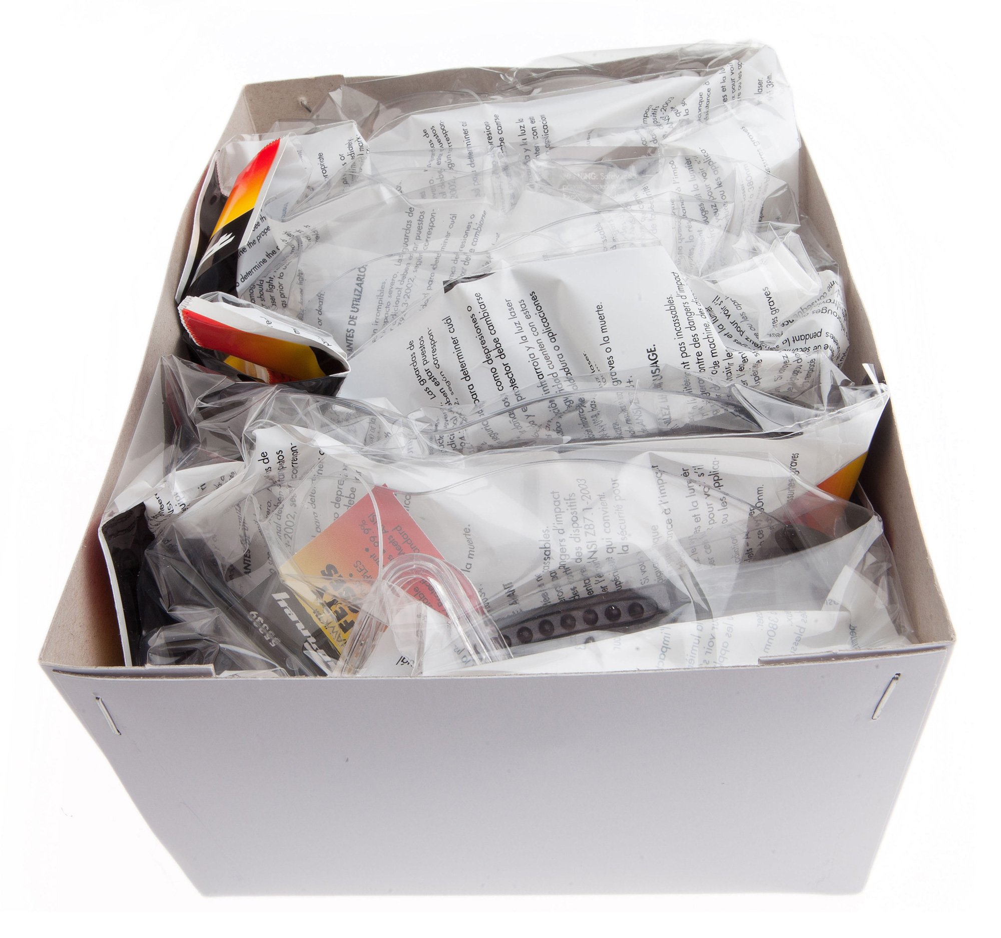 Forney 55339 Safety Glasses with Black Frame, Clear