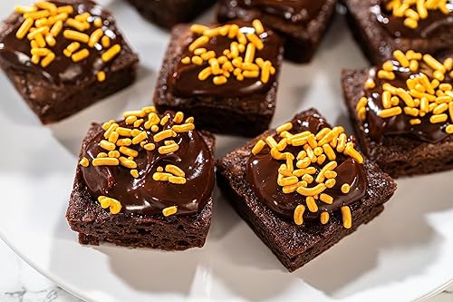 Miniatura 6 de Bakerpan Molde de silicona para brownie para hornear, tamaño individual de bocado de 1.5 pulgadas, cuadrados de brownie de silicona con divisores,