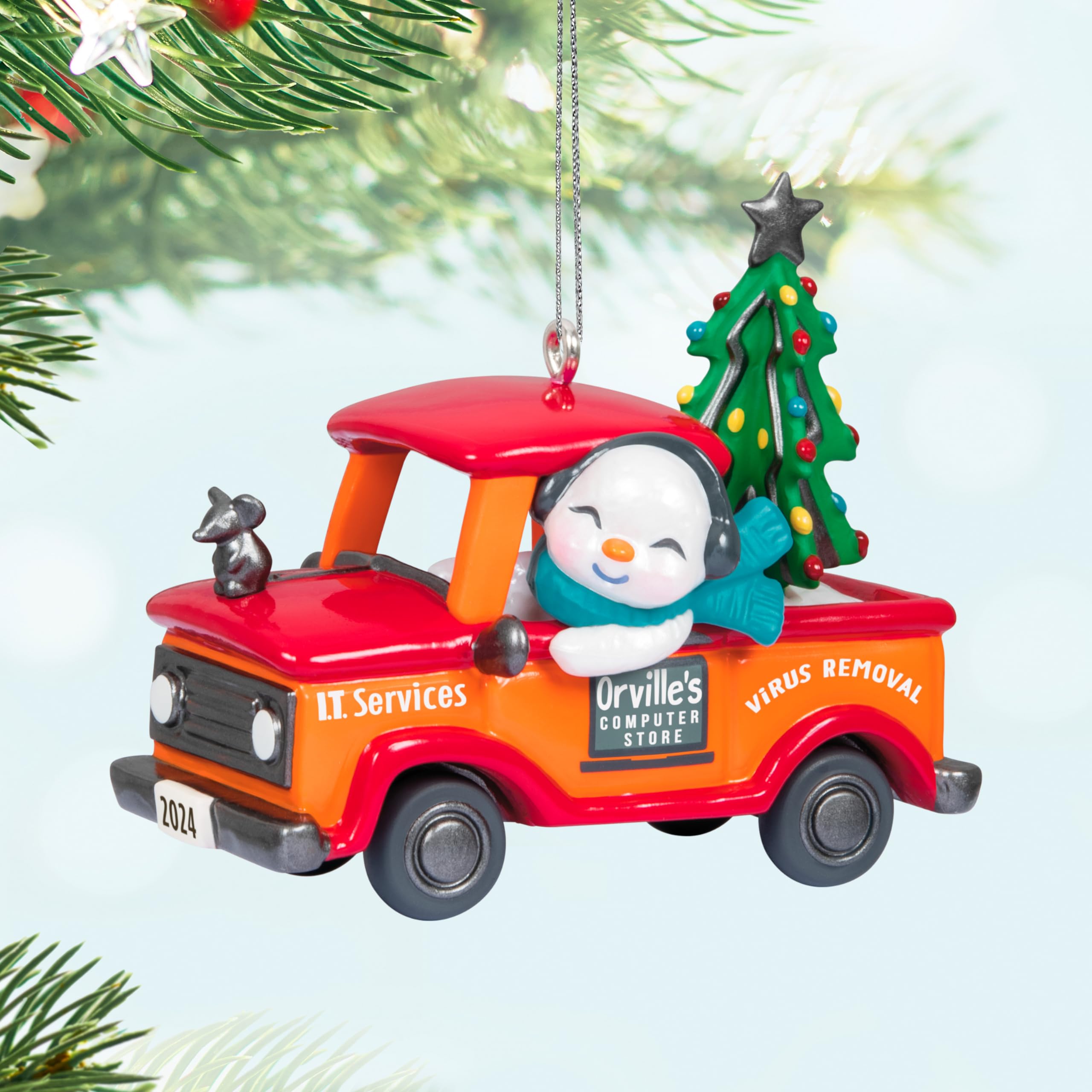 Hallmark Keepsake Weihnachtsornament 2024 – Schwarzer Pudel Mit Schleifen, Perfekt Für Hundeliebhaber Als Geschenk
