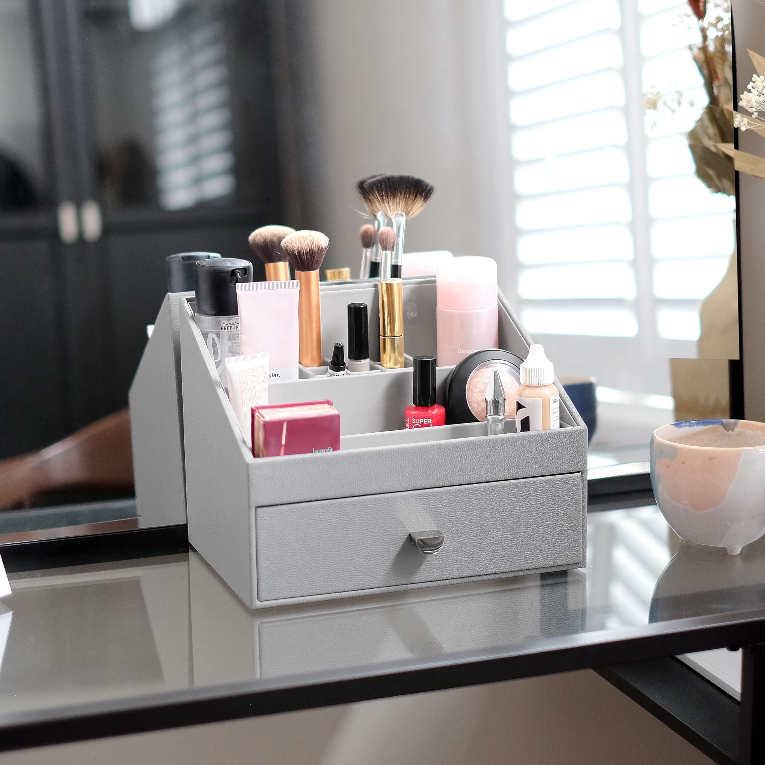 Stackers Pebble Grey Organizador de maquillaje