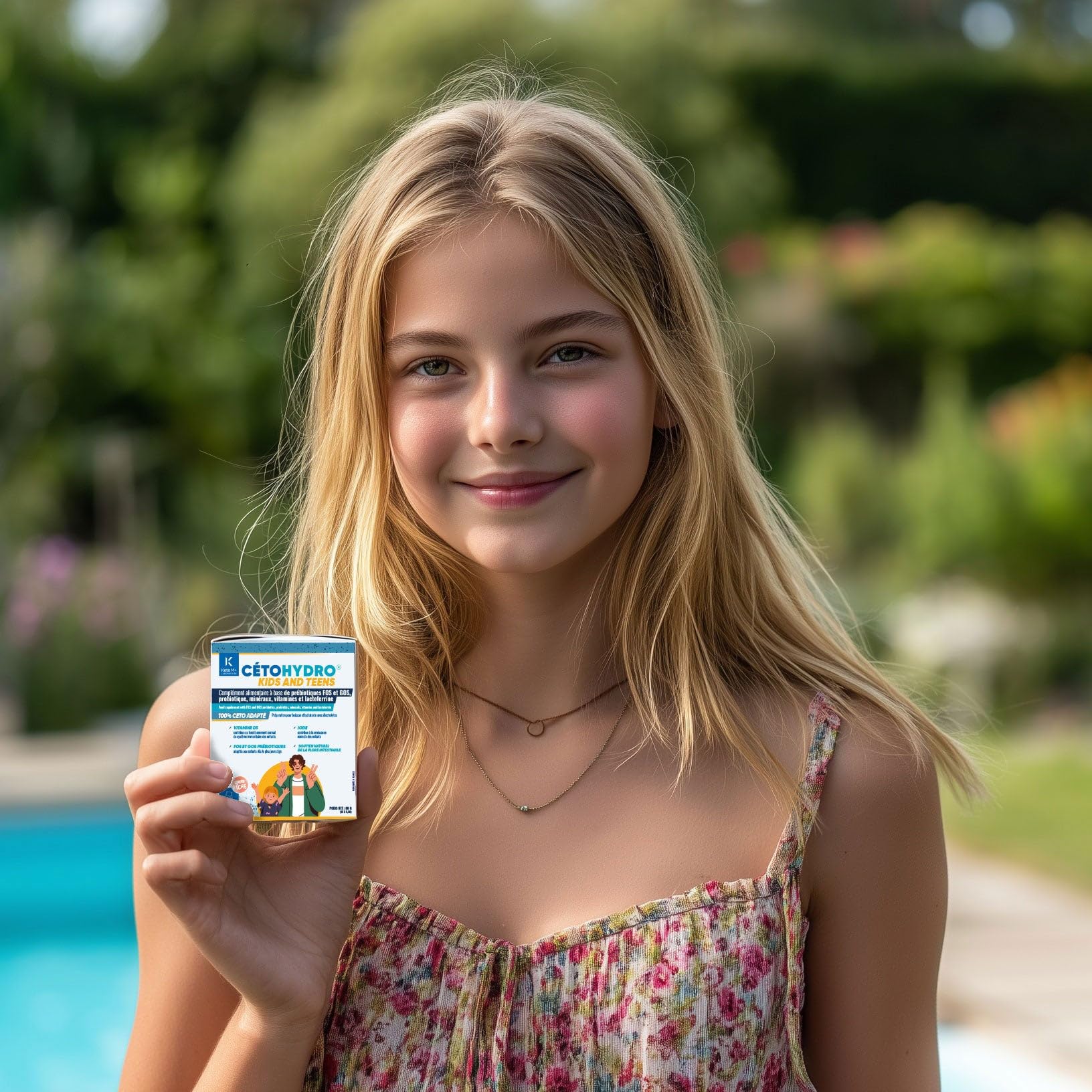 CETOHYDROKIDS Hydratation & Immunité Enfant – Sans Sucre – Électrolytes, Probiotiques & Lactoferrine – Saveur Pêche– 15 Sachets
