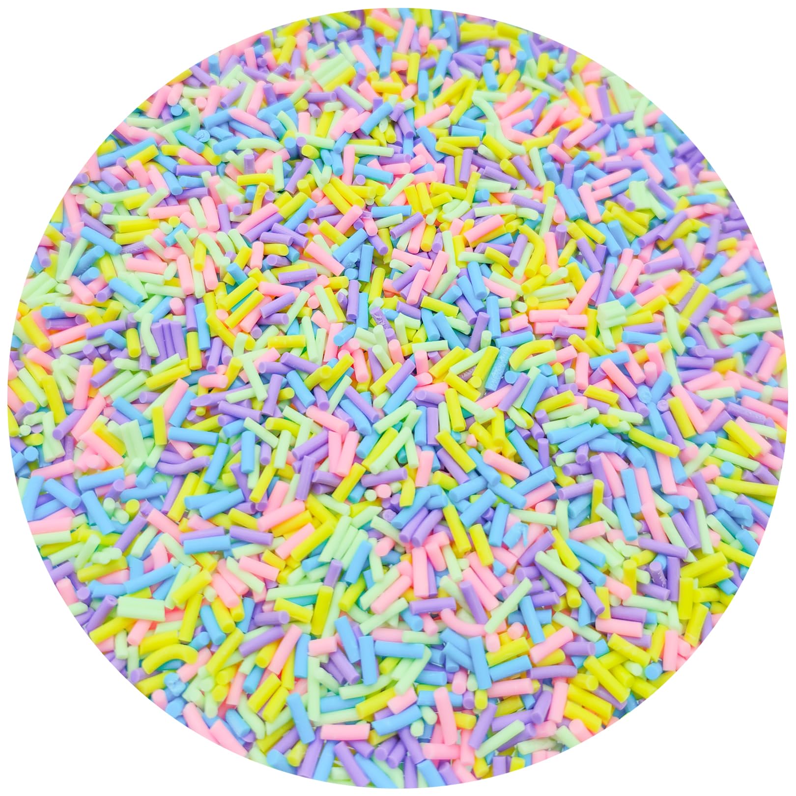 Mulutoo100g Resin Fake Sprinkles Fake Candy Sprinkles Clay Sprinkles Polymer Sprinkles Polymer Clay Slices for Nail Art DIY Phone Case Crafts (Mixed color-E-29)