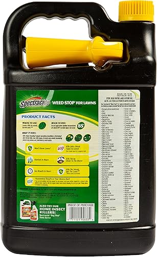 Miniatura 4 de Spectracide Tope de malezas para césped de 1 galón, listo para usar, mata más de 200 tipos de malezas, paquete de 4