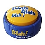 Talkie Toys Products Blah Button - 12 Hilarious Blah Sayings - Talking Toy for Stress Relief & Laughs - Funny Gift & Stocking Stuffer