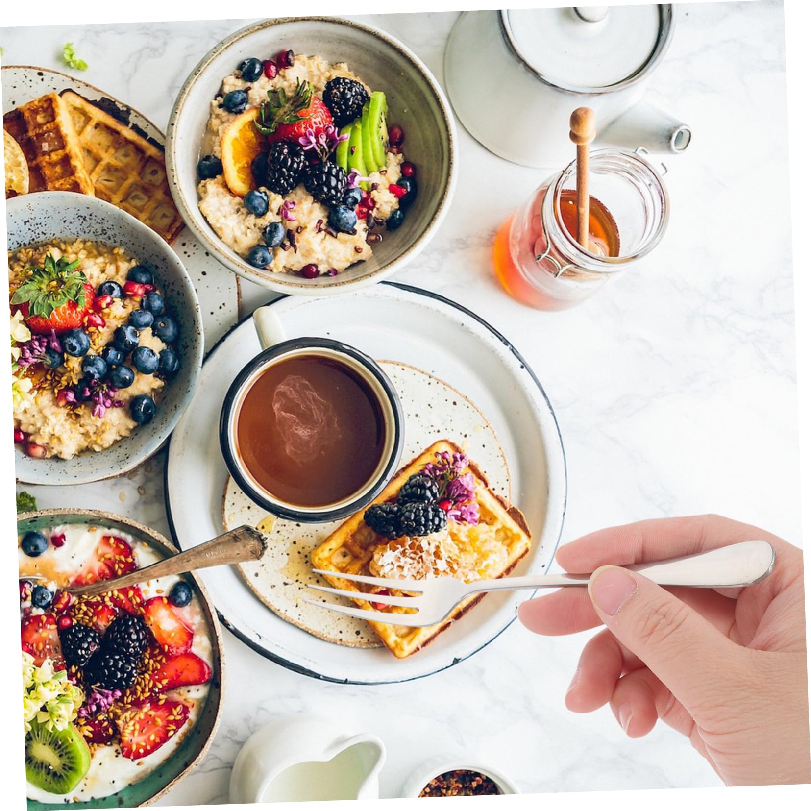 ROMISBABA 12 in 1 Stainless Steel Fork Set Includes Fruit Forks Versatile for Every Occasion