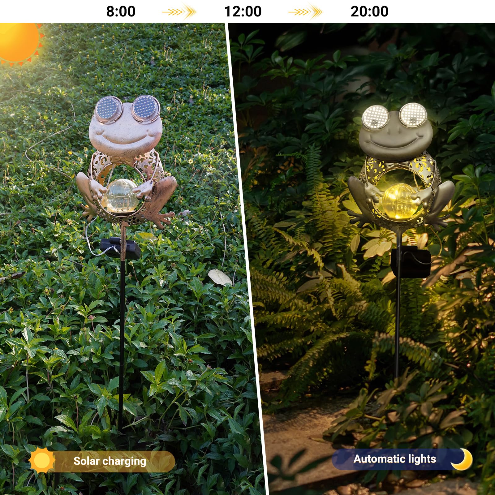 SRNPMIU Luci solari per esterni, decorazioni solari per esterni, decorazioni da giardino, impermeabili IP65, regali per donne e mamme, per cortile, patio, prato, vialetto, paesaggio
