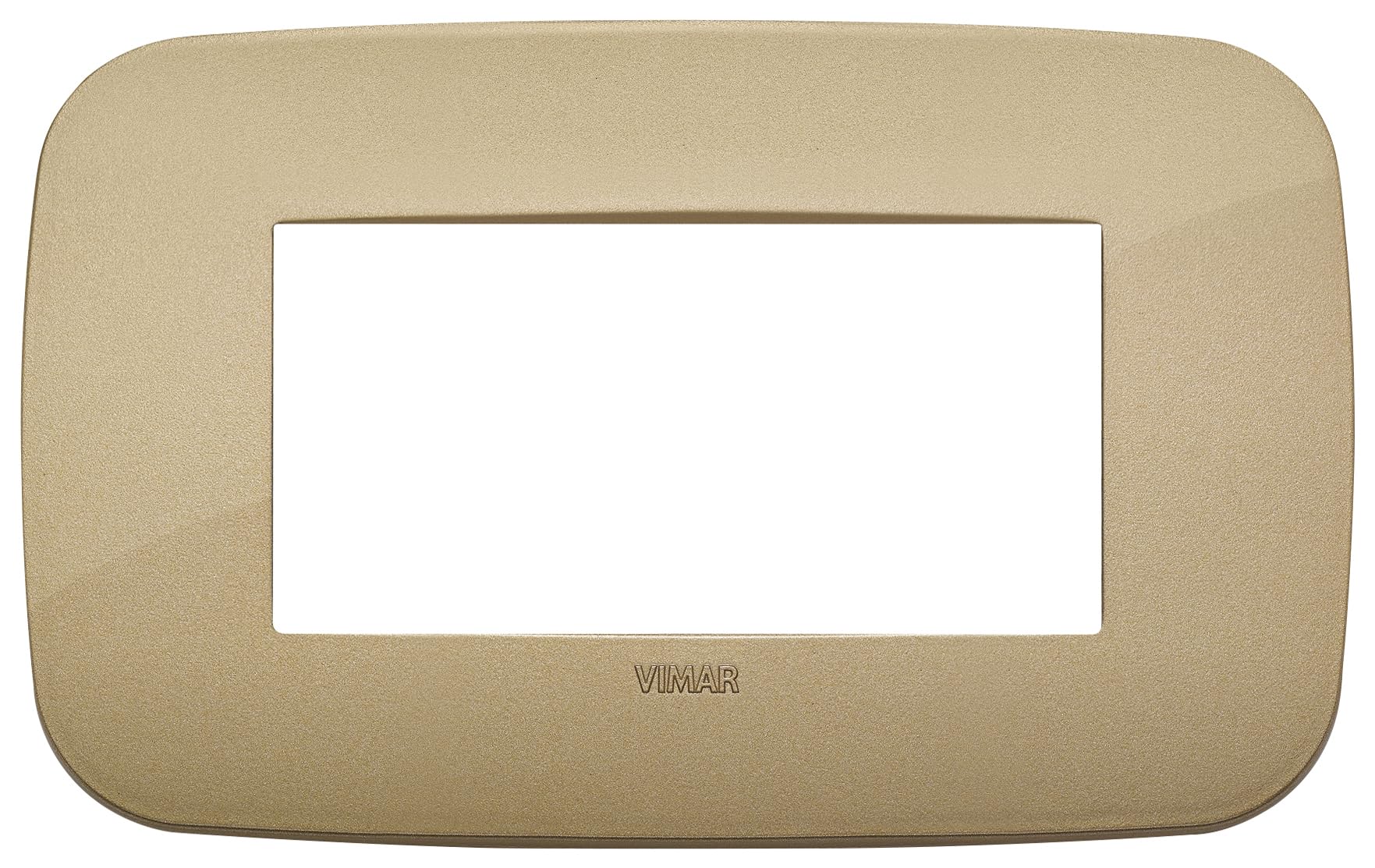 Cadre Round VIMAR Arke 4 modules or ancien pour remplacer une plaque d'interrupteur usee