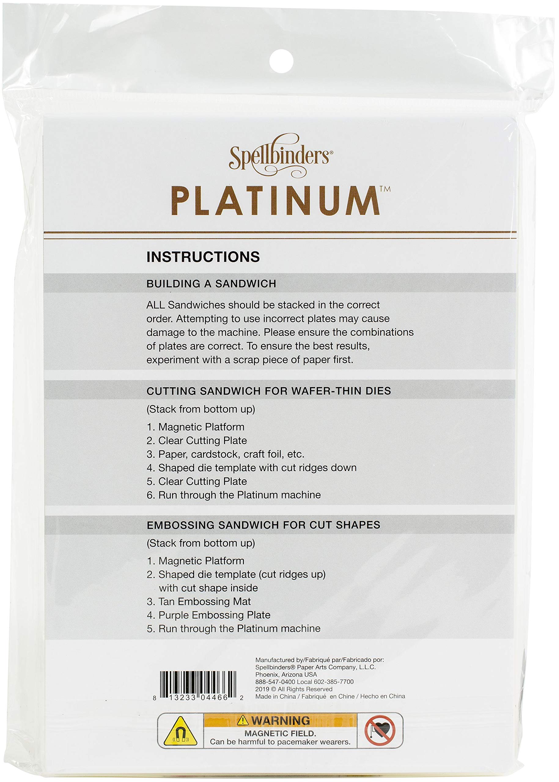 SPELLBINDERS PAPERCRAFTS, INC PL-116 Platinum MAGNTC PLAT
