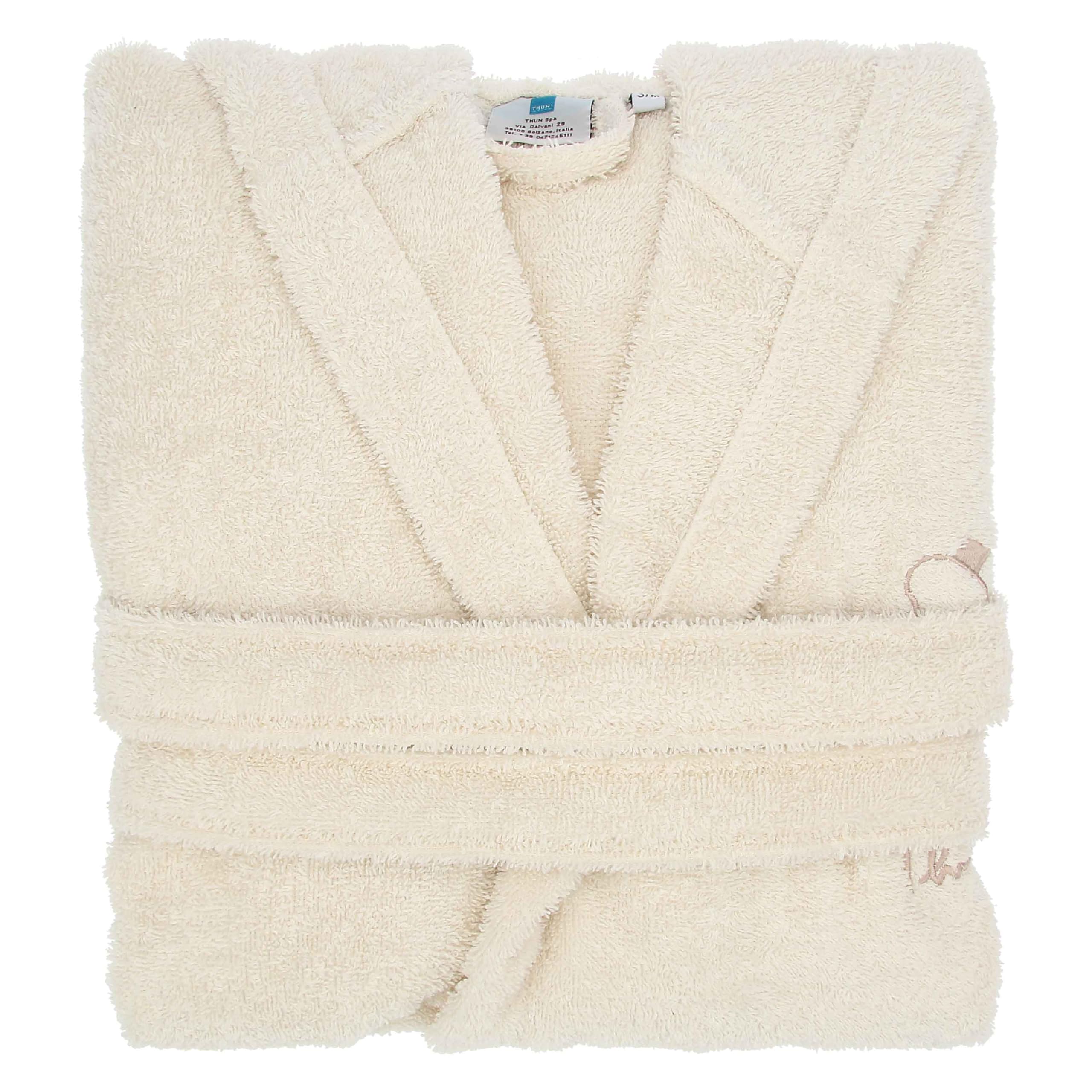 THUN, Accappatoio in 100% Cotone, Versione Piccolo o Medio Collezione Happy Country, Idea Regalo per il Bagno, Accessori per Casa, Taglia S/M