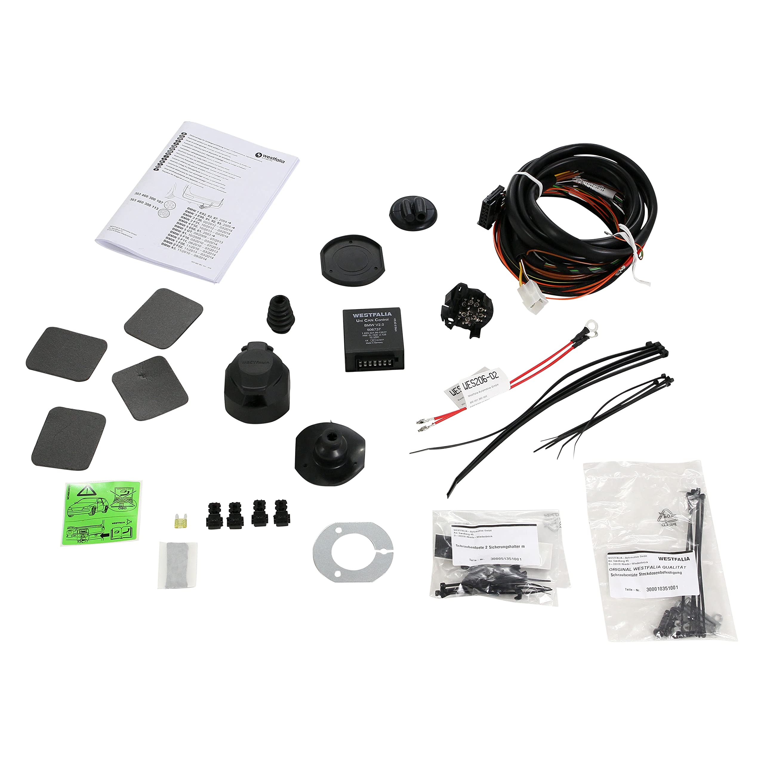 Westfalia Gancio Traino Rimovibile per BMW X1, E84, 10/2009-03/2014, Viene Fornito con un Kit di Cablaggio Westfalia Specifico per il Veicolo a 13 Pin