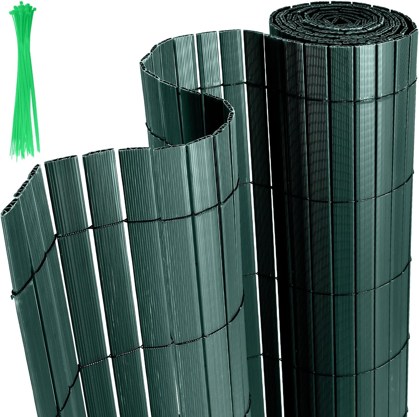 Amazon.de Yakimz PVC Sichtschutzmatte, Sichtschutzzaun Grün