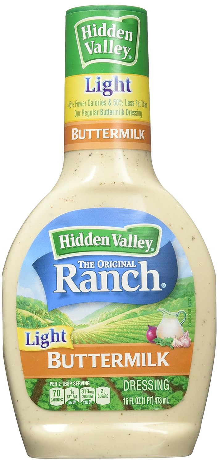 Hidden Valley Ranch Dressing, Light Buttermilk, 1.36 lb