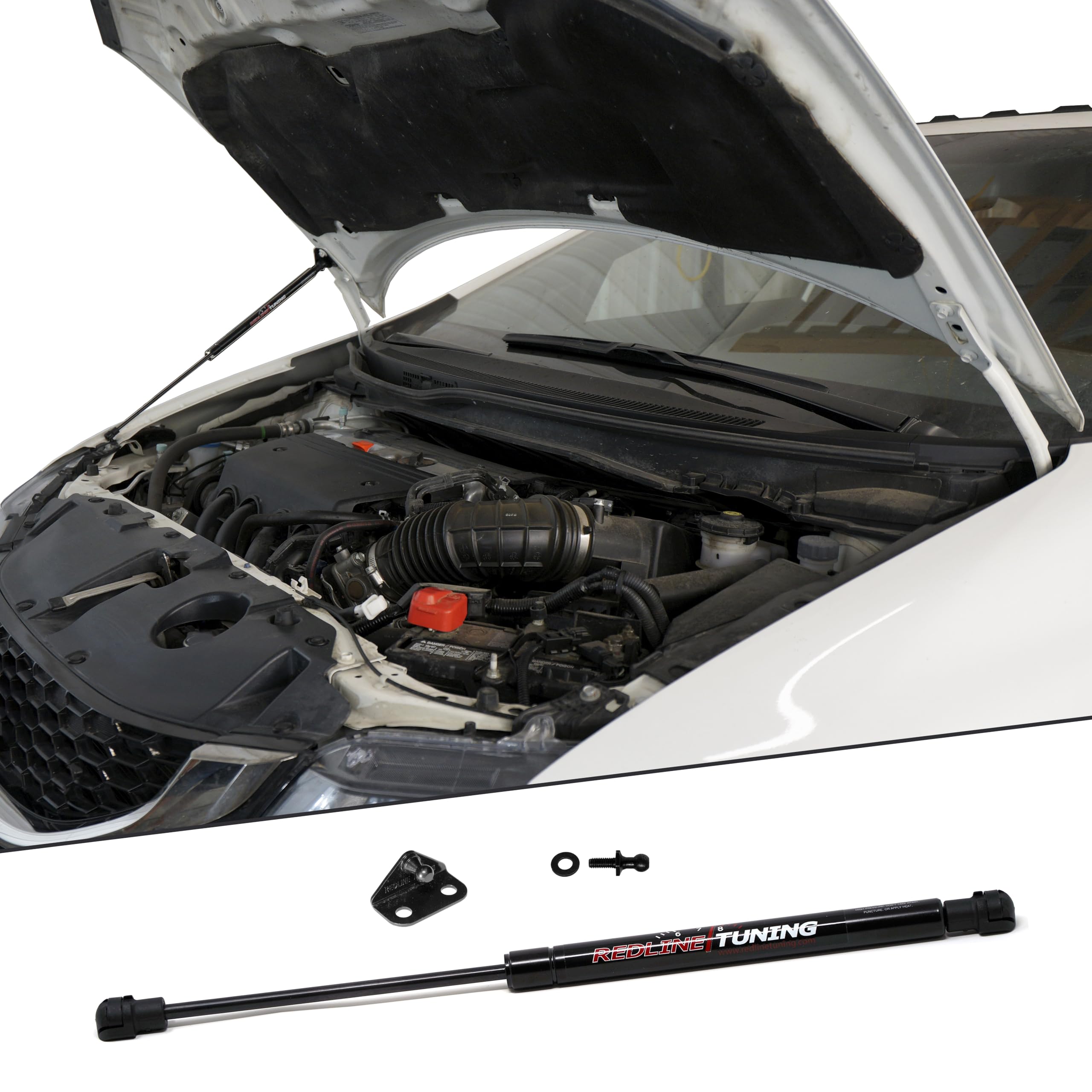 Redline Tuning 21-18014-02 Hood Quicklift Plus Mono-Strut Bolt-in