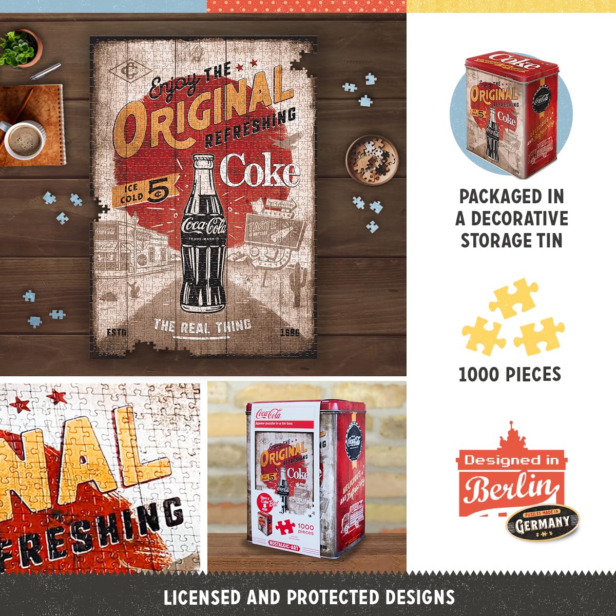 AIMANTS RÉTRO POUR frigo Coca Cola – Pop Art – Idée de