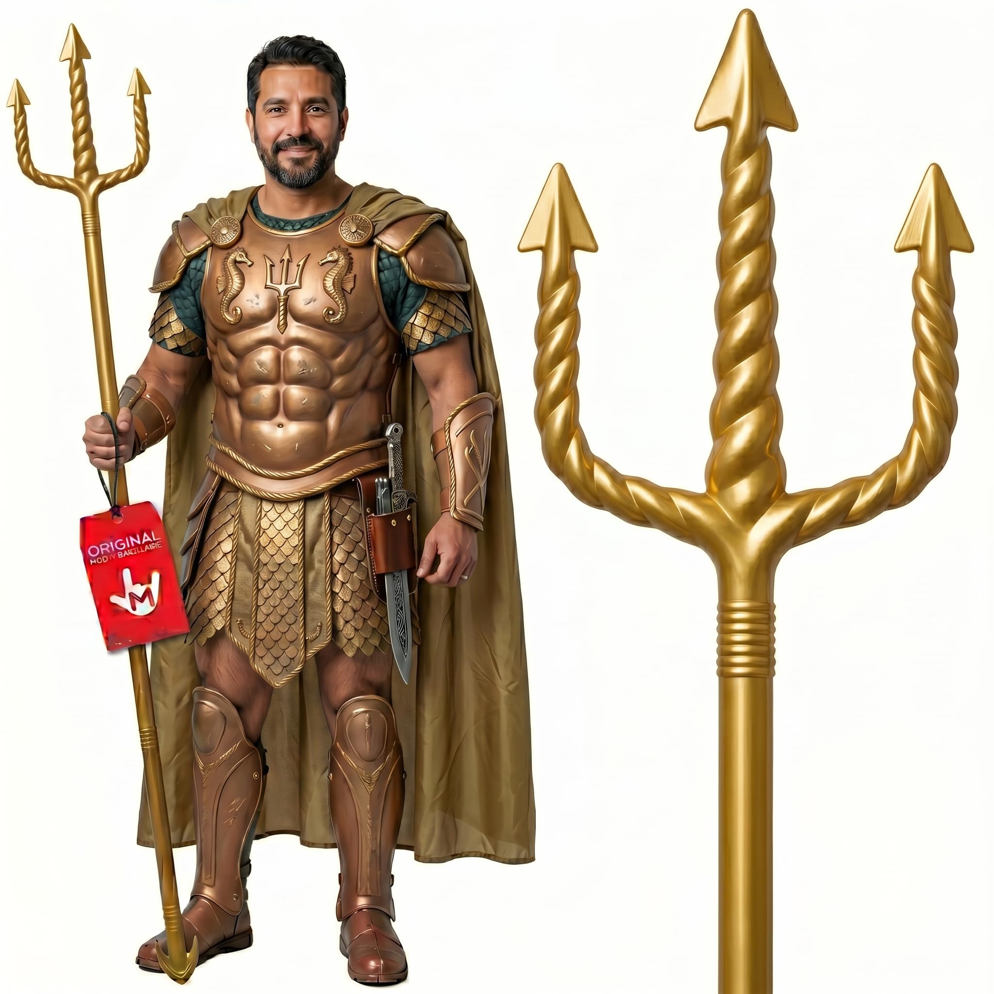 Nicky Bigs Novelties Adult Trident Staff 5pc Set King Neptune
