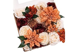 Autumn Blaze: Lings Moments Terracotta Artificial Flower Symphony