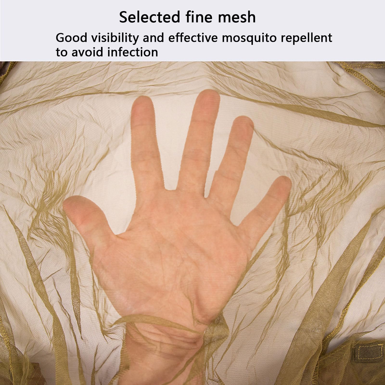 Combinaison Anti Moustiques Réglable Respirante Vêtements Répulsifs pour Activités Plein Air Camping Pêche Randonnée-Green||M(170-180cm)