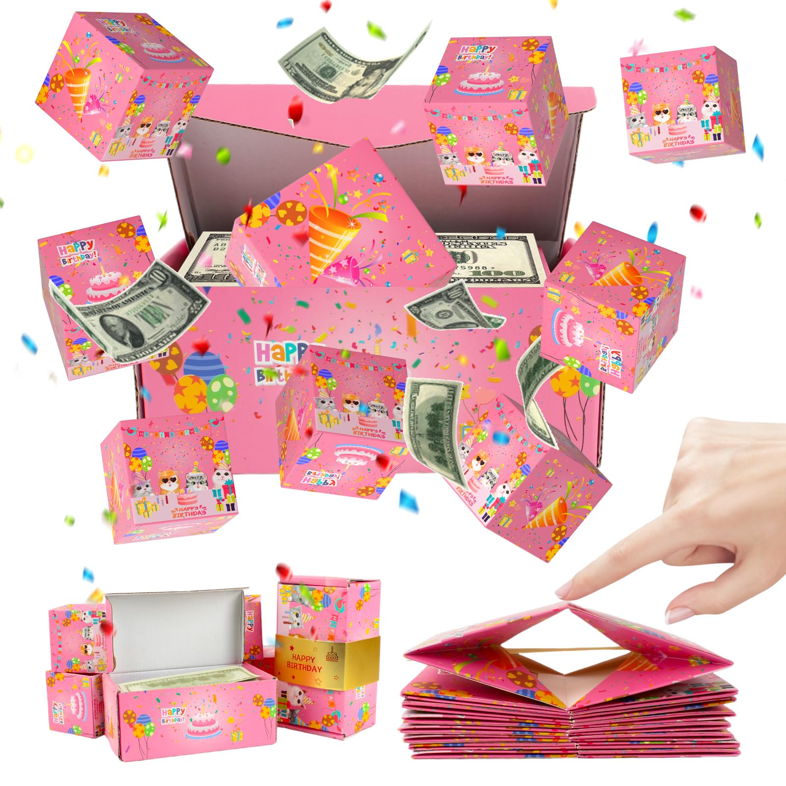 Amazon | LUCKYBEE サプライズボックス 飛び出す プレゼント