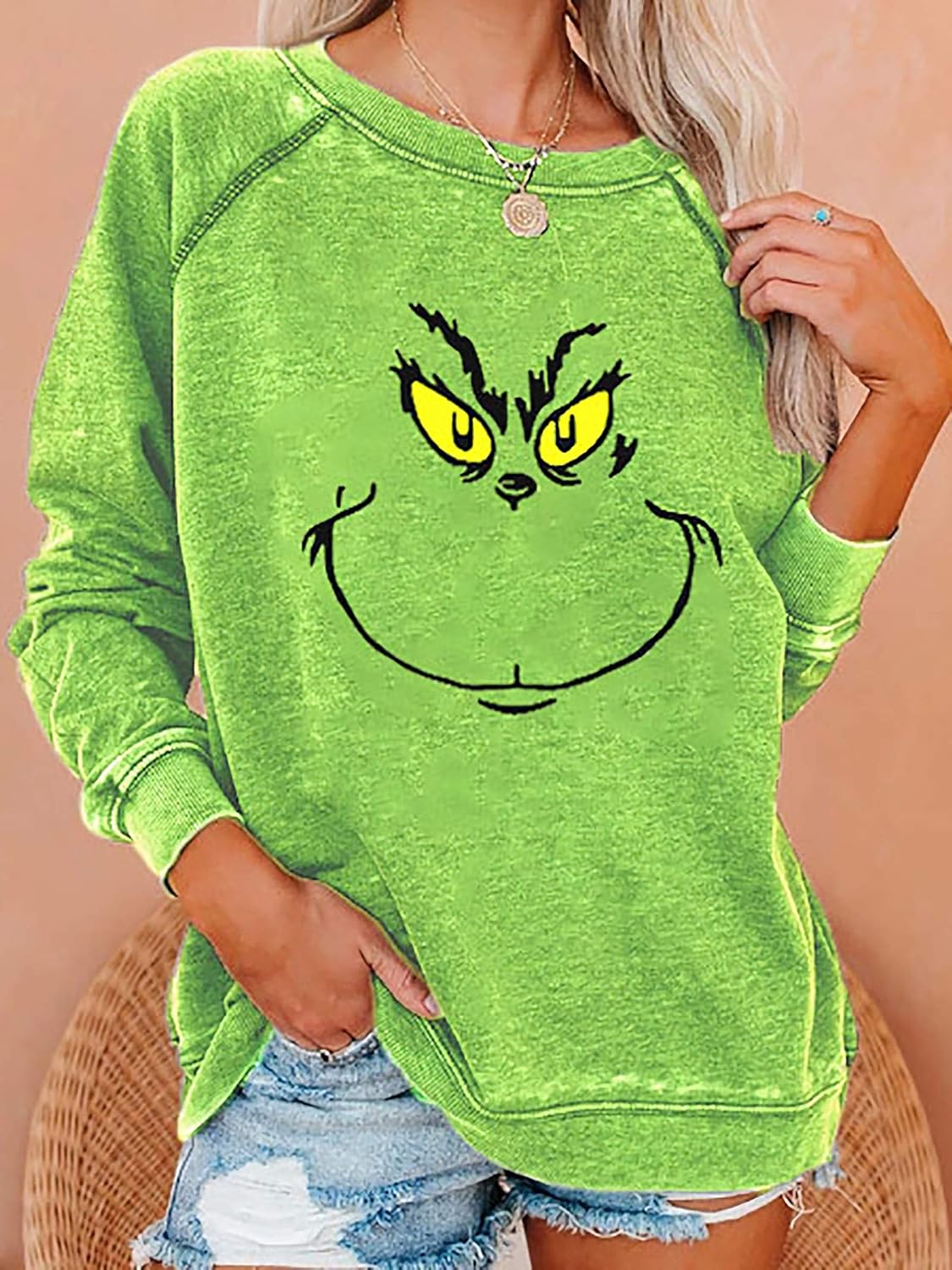 Sudadera grinch mujer Clearance