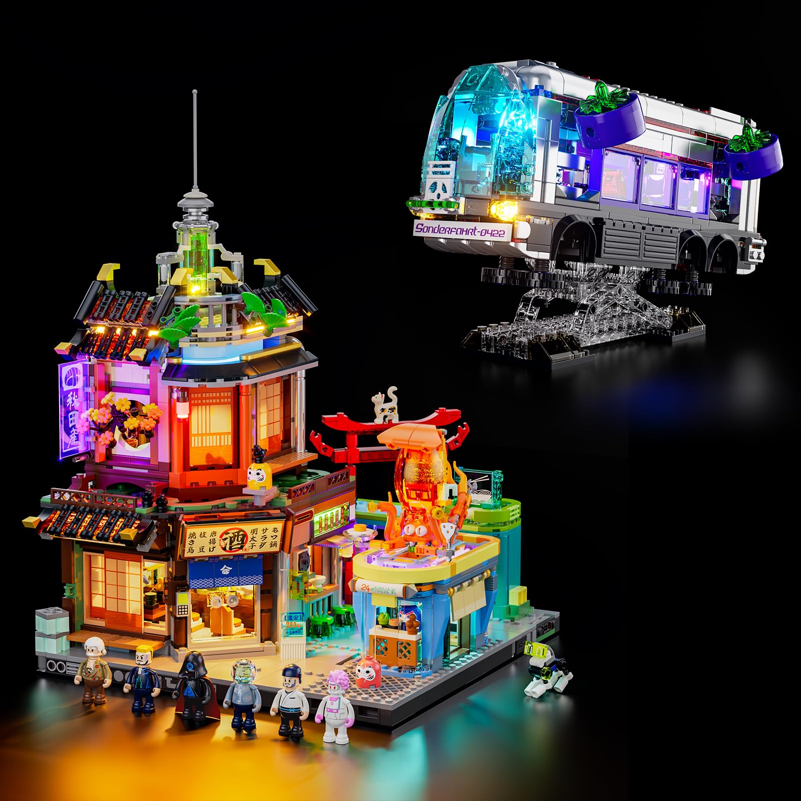 コラボレ　Funaki Amazon.com: FUNWHOLE Cyberpunk Japanese-Izakaya and Future-Bus