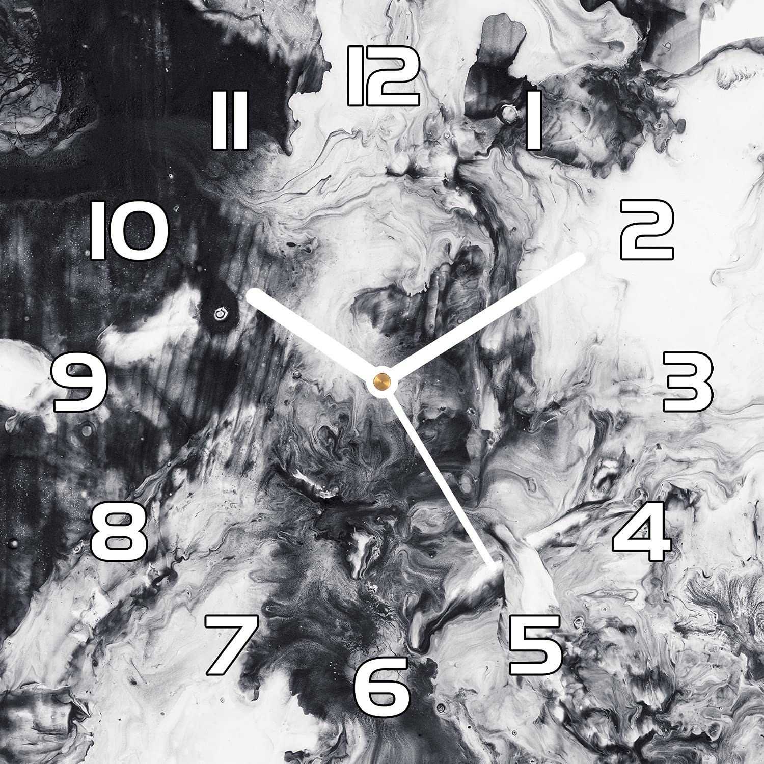 Horloge murale en verre pastel Coloray dans la cuisine et le salon design vintage
