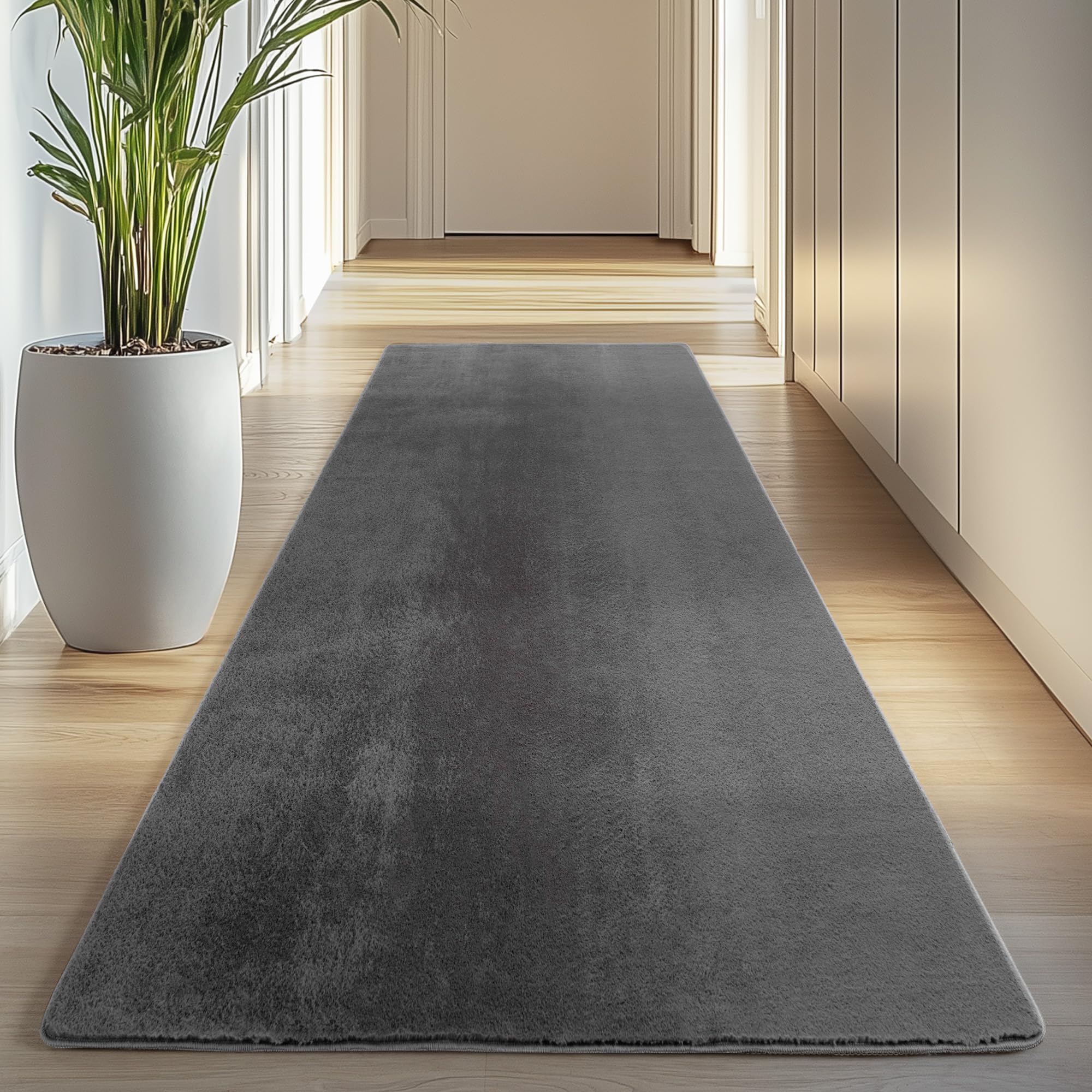 Carpettex Teppich Kurzflor Teppich Waschbar, rund, rutschfest & weich, modernes einfarbiges Design für Wohnzimmer, Schlafzimmer, Küche & Kinderzimmer.