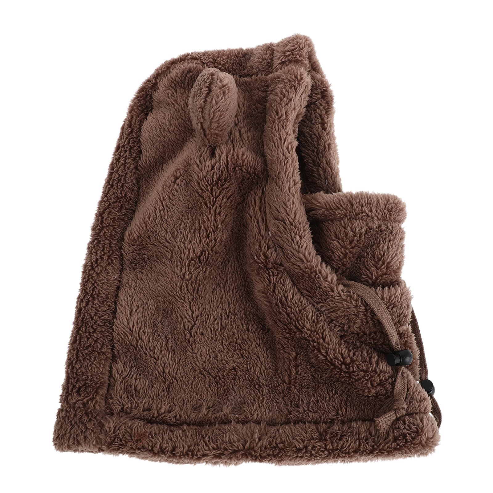 Toddmomy 5 Piezas Gorro para Niñas con Orejas, Abrigo Infantil Café