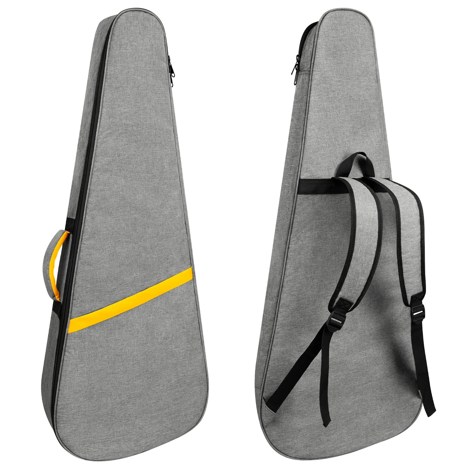 Bolsa de Guitarra Amarilla de Viaje, Triángulo -Gris, M, E-CHITARBAG-2