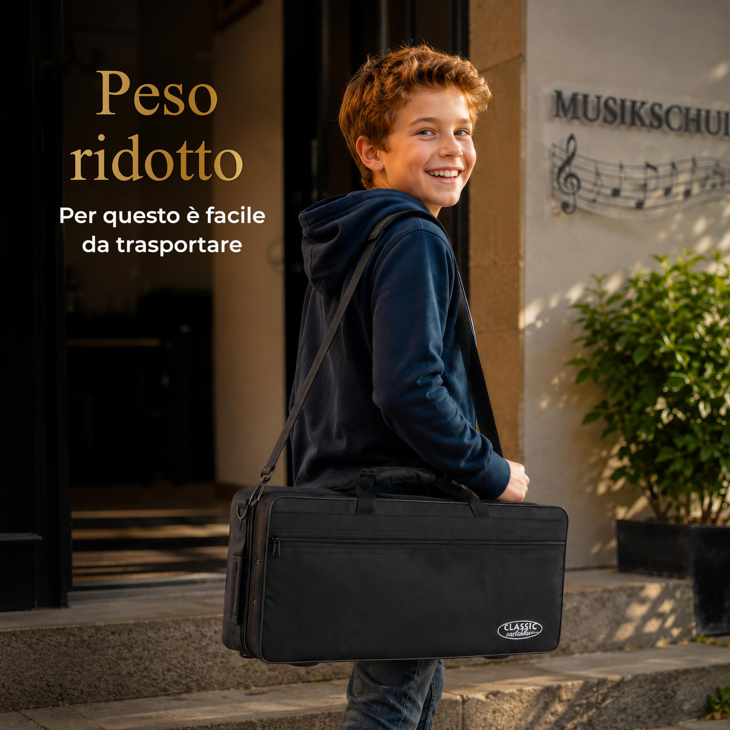 Classic Cantabile Youngstar AS-420 Sassofono Alto per Bambini, Generale | Meccanica ergonomica adatta ai bambini con chiavi ravvicinate, Privo di chiavi D#/E/F e meccanica del campanello, Peso: 1