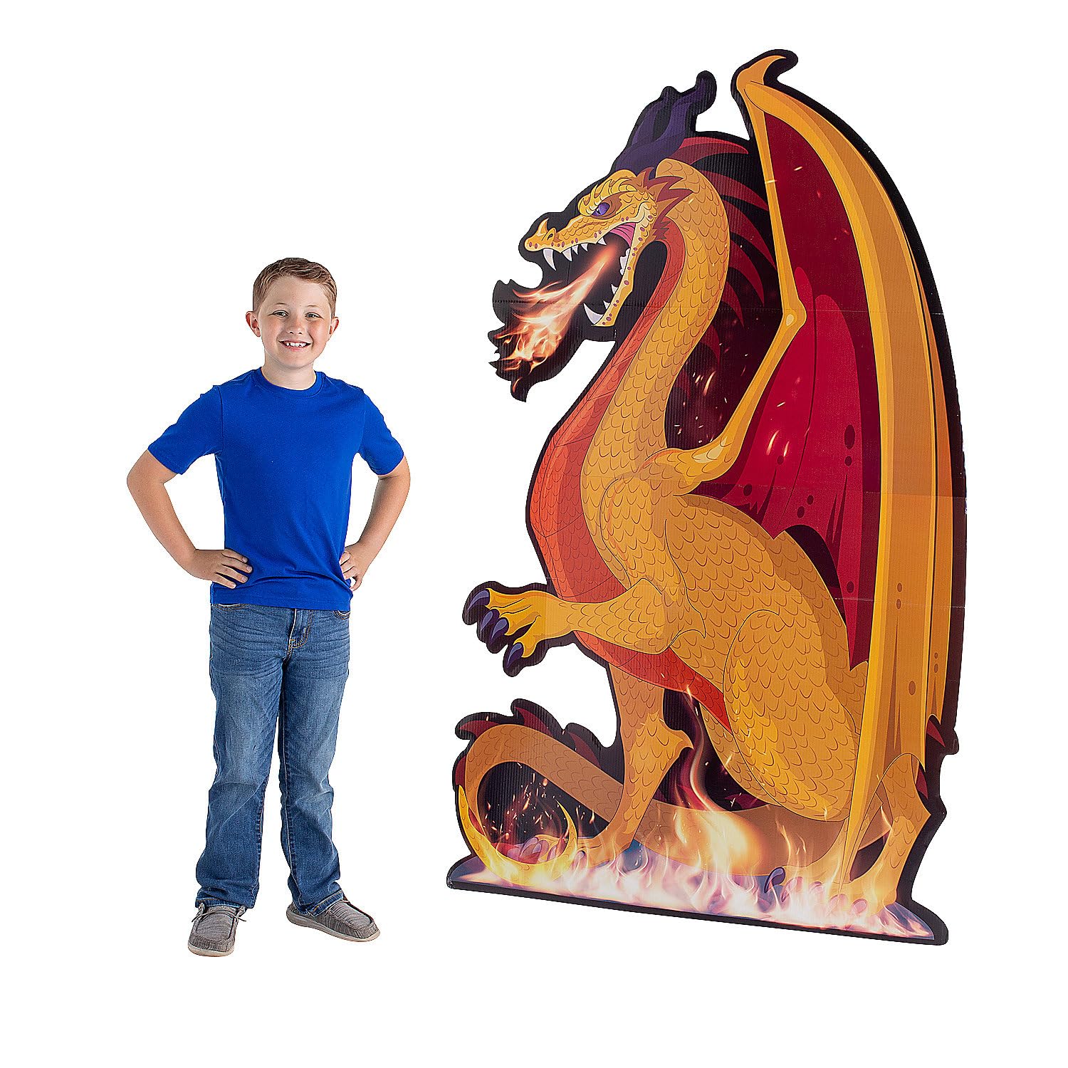Fun Express Dragon Life-Size Cardboard Cutout Stand-Up