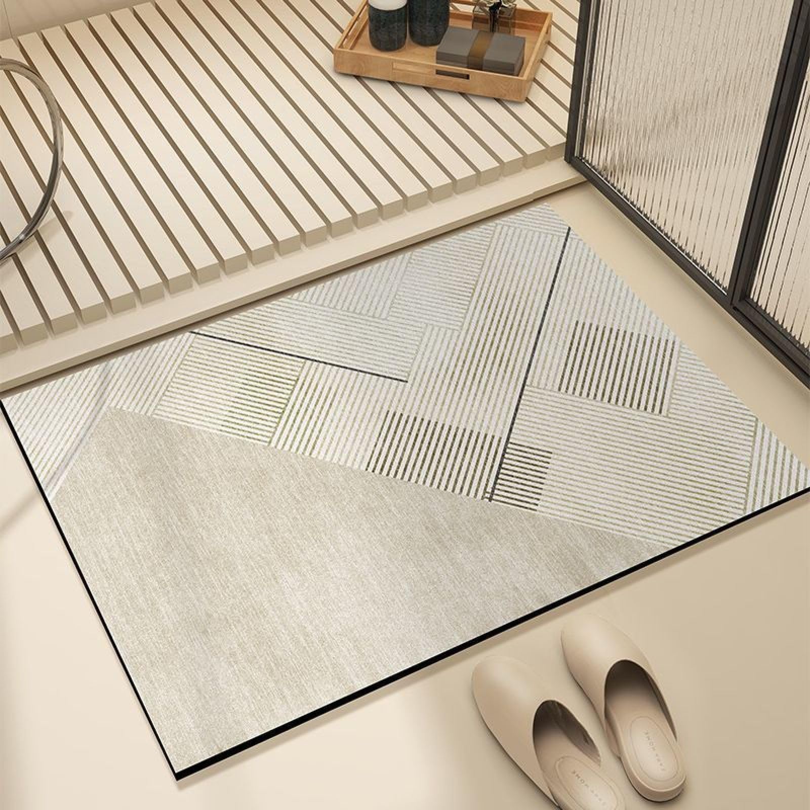 Mata łazienkowa, Mata łazienkowa Stripe Super Absorbent i Antypoślizgowa(40X60CM)