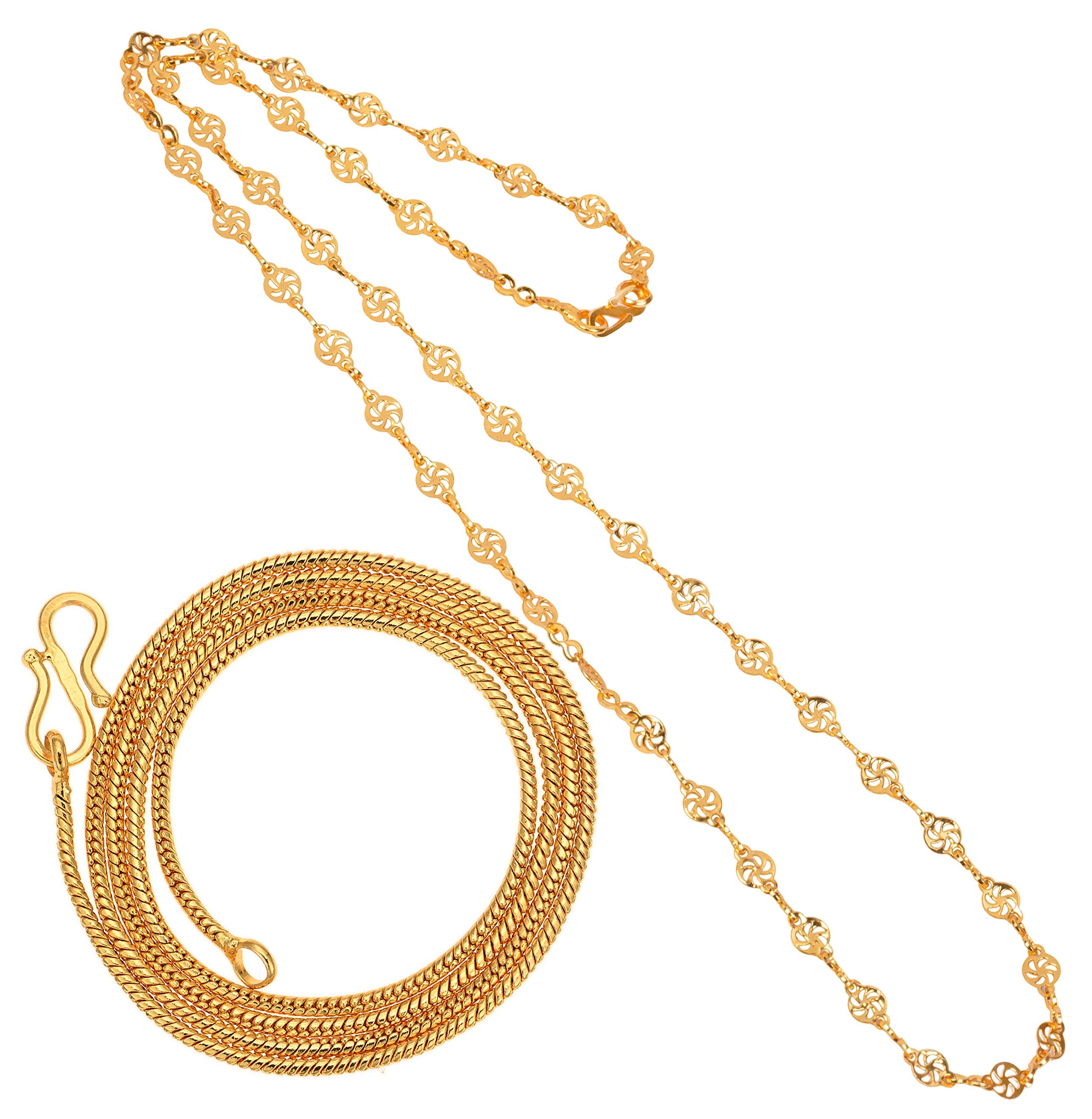 See full amazon price history chart for AanyaCentric Pack of 2, 1 Gram Gold Jewellery Chains For Men Chain Boys Accessories Women Antique Fashion Jewelry Girls Necklace AanyaCentric Pack of 2, 1 Gram Gold Jewellery Chains For Men Chain Boys Accessories Women Antique Fashion Jewelry Girls Necklace (B088C1TLFD) Amazon Price History, Amazon Price Tracker